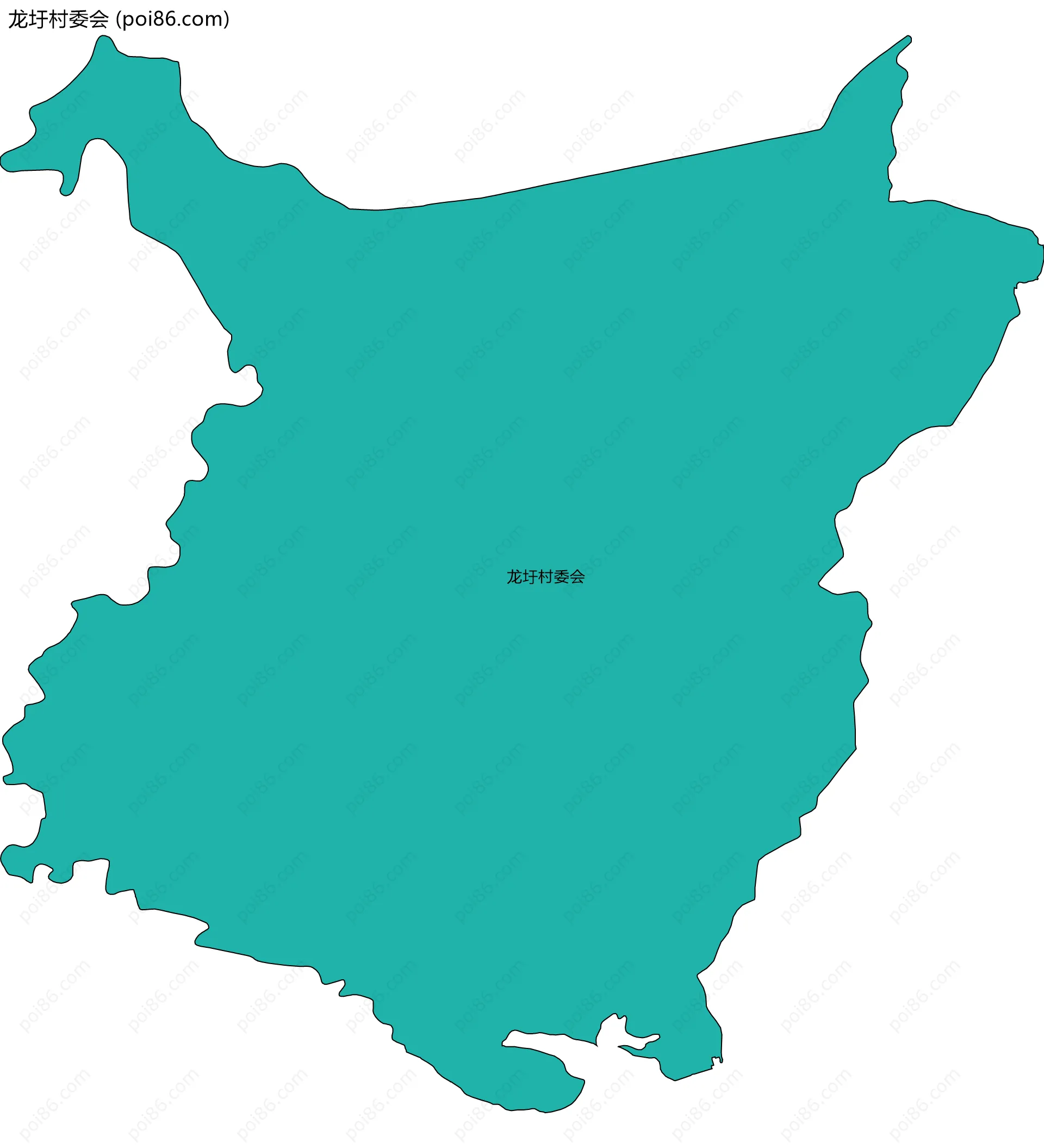 龙圩村委会边界地图