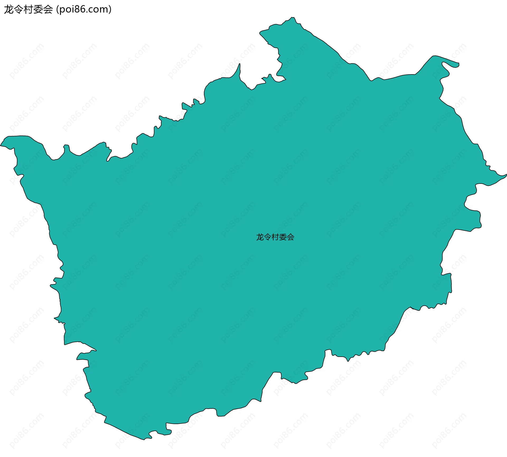 龙令村委会边界地图