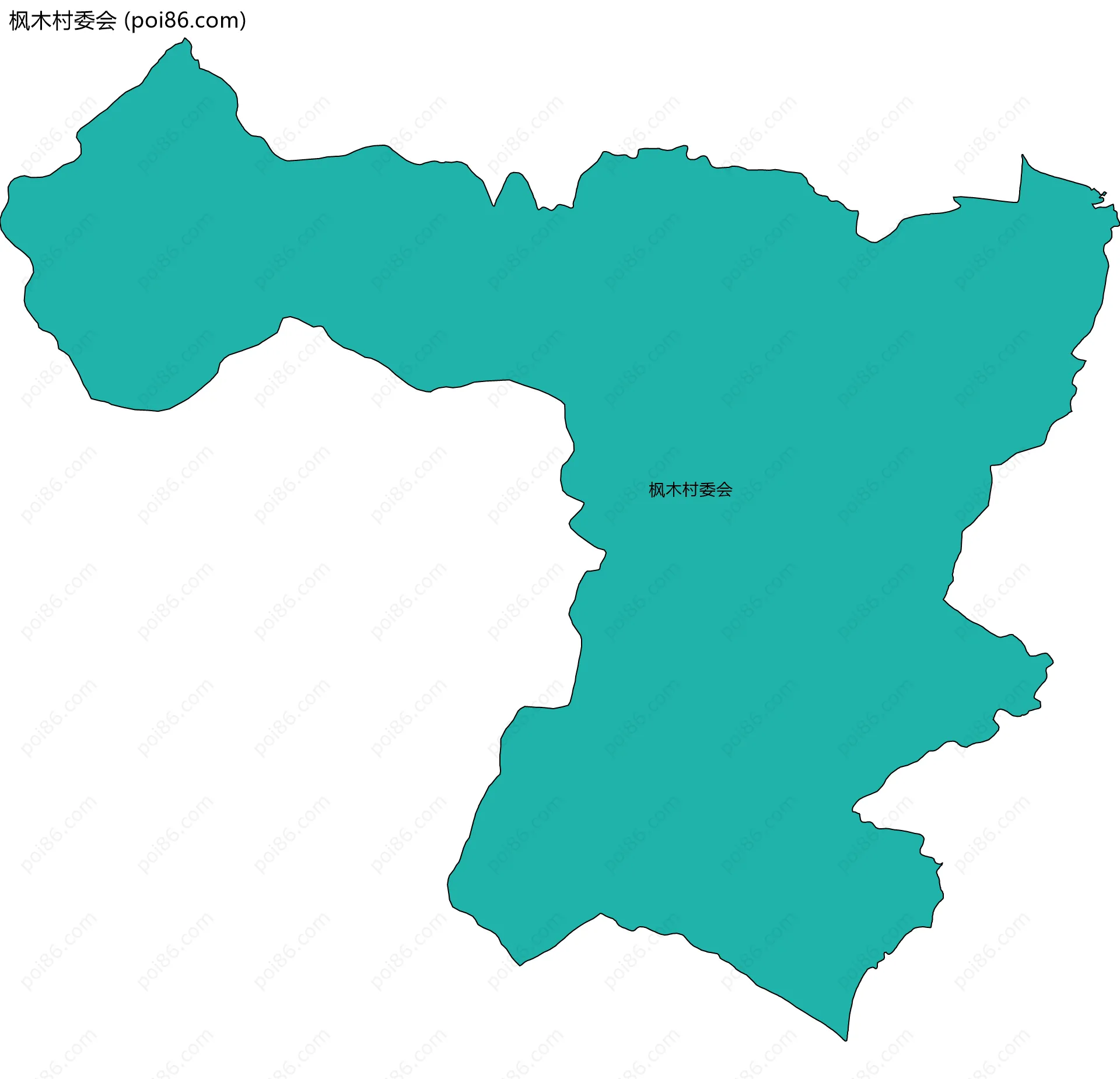 枫木村委会边界地图
