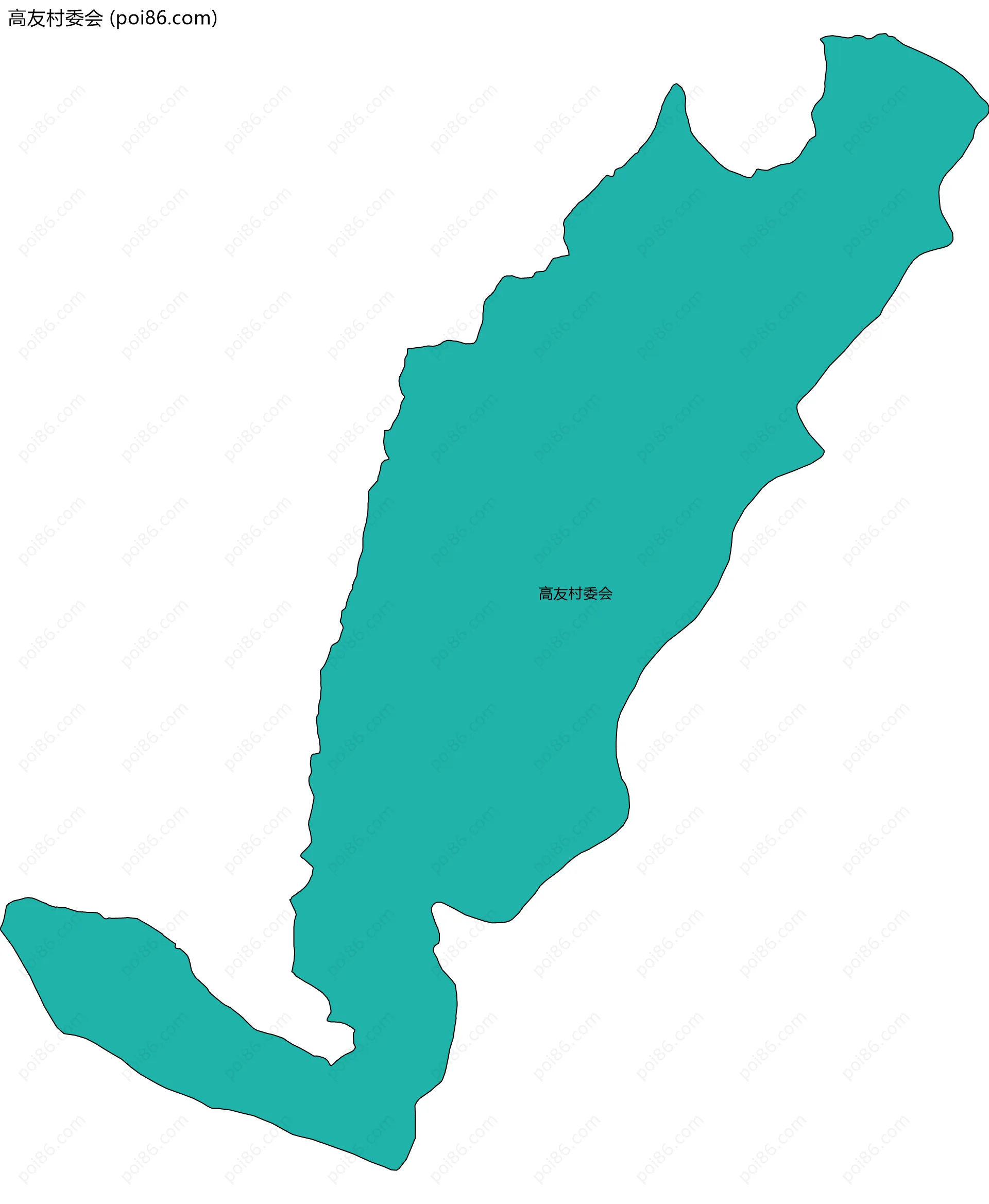 高友村委会边界地图