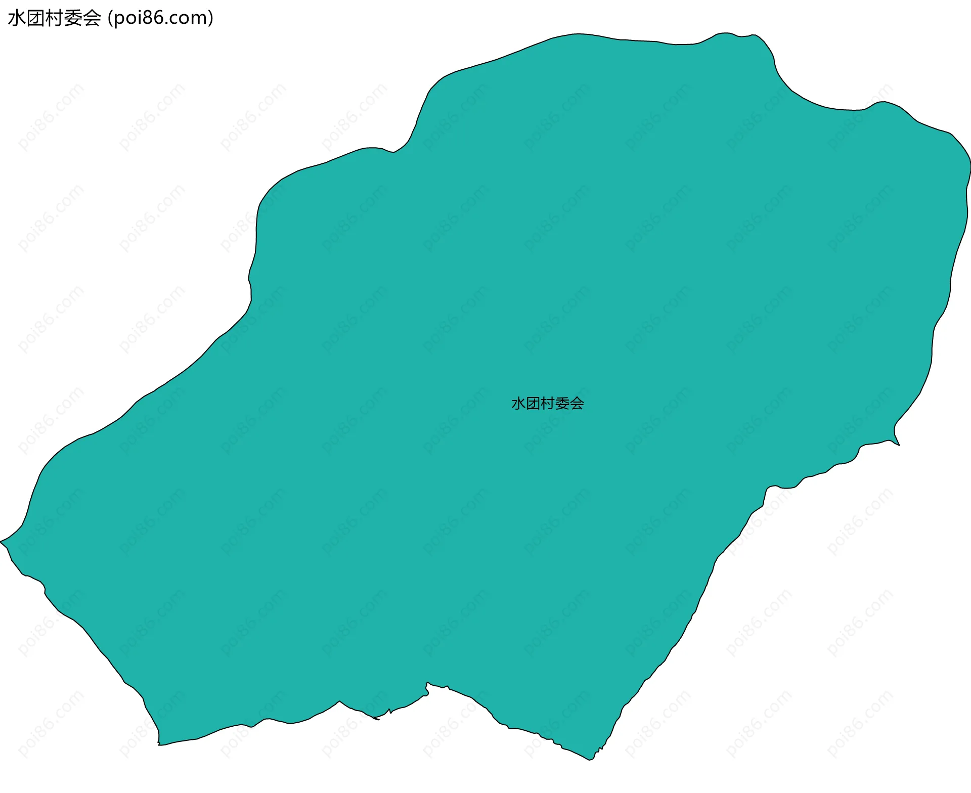 水团村委会边界地图