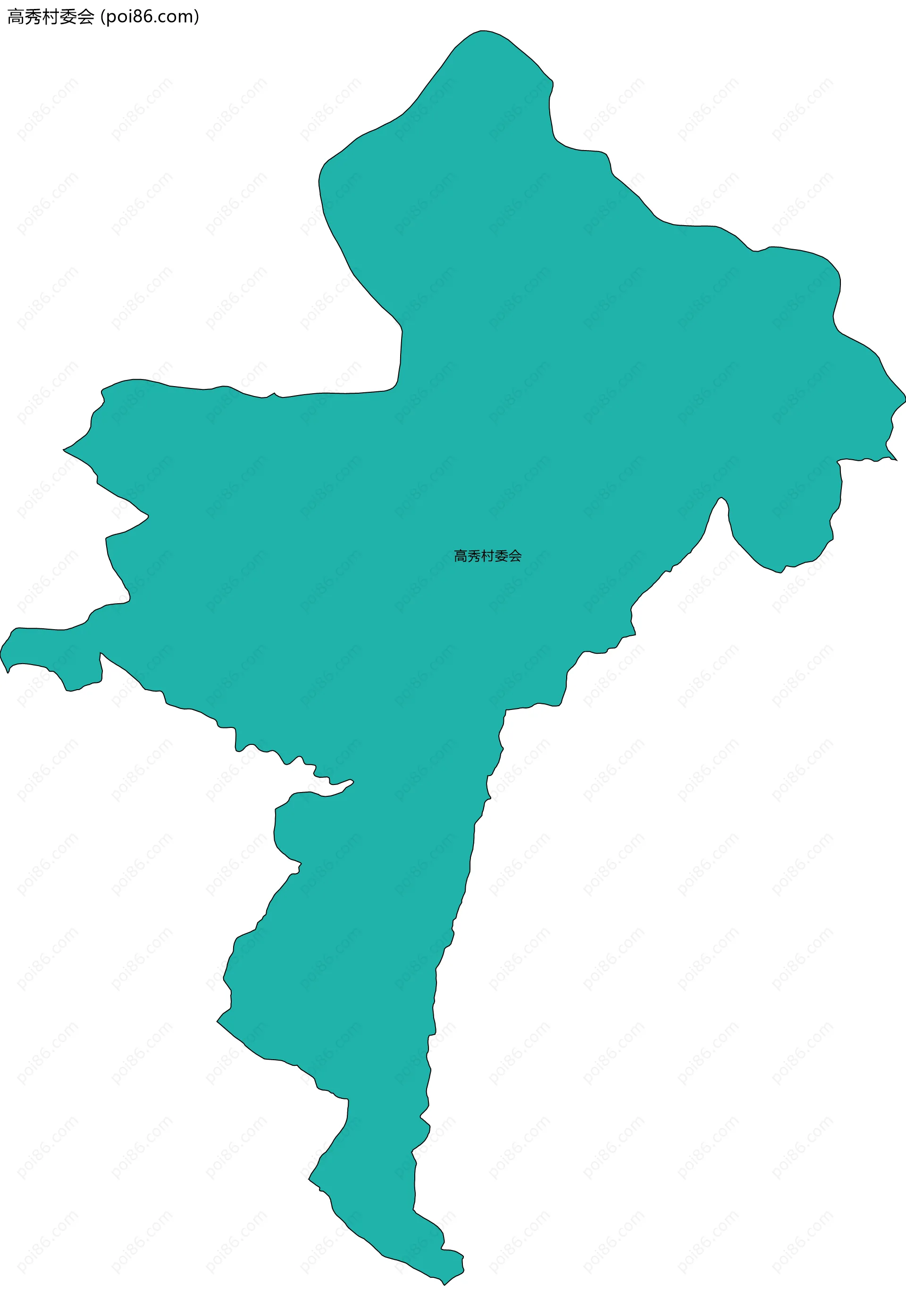 高秀村委会边界地图