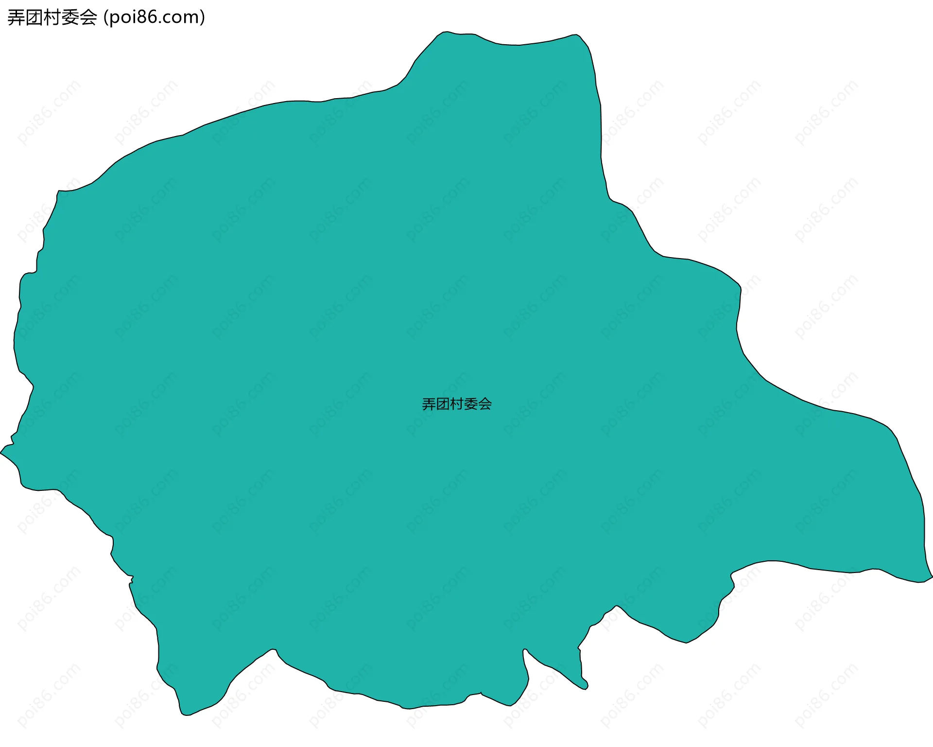 弄团村委会边界地图