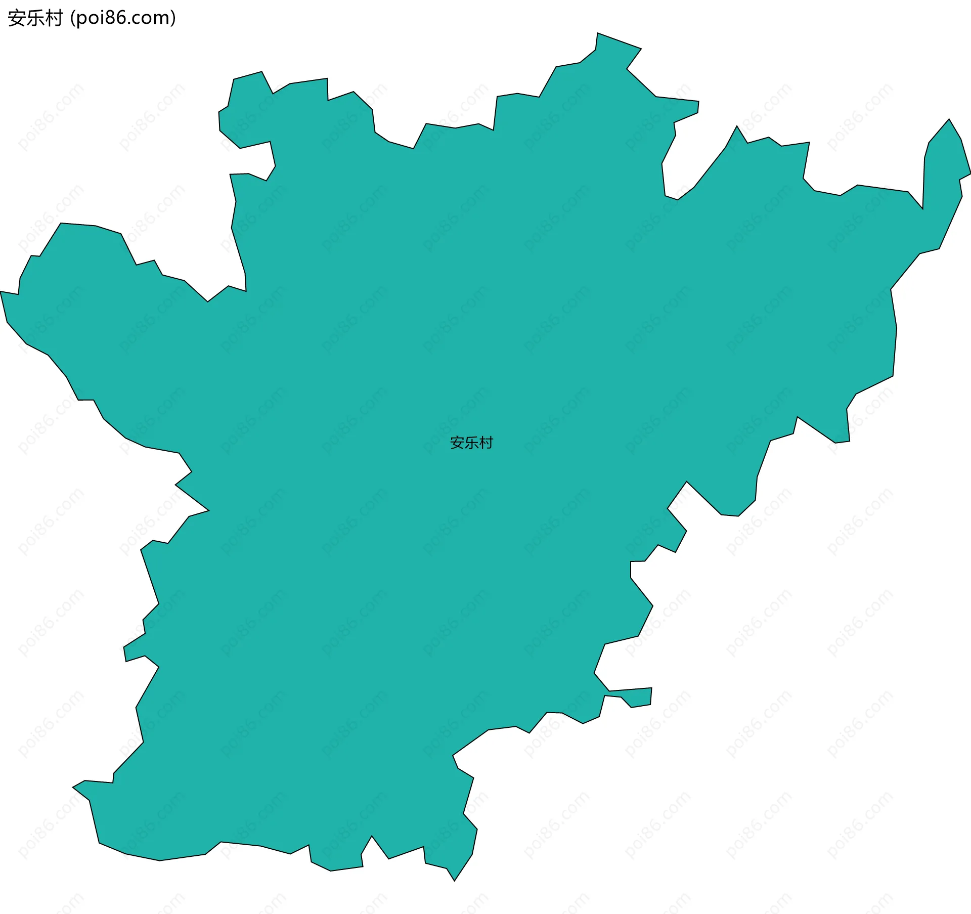 安乐村边界地图