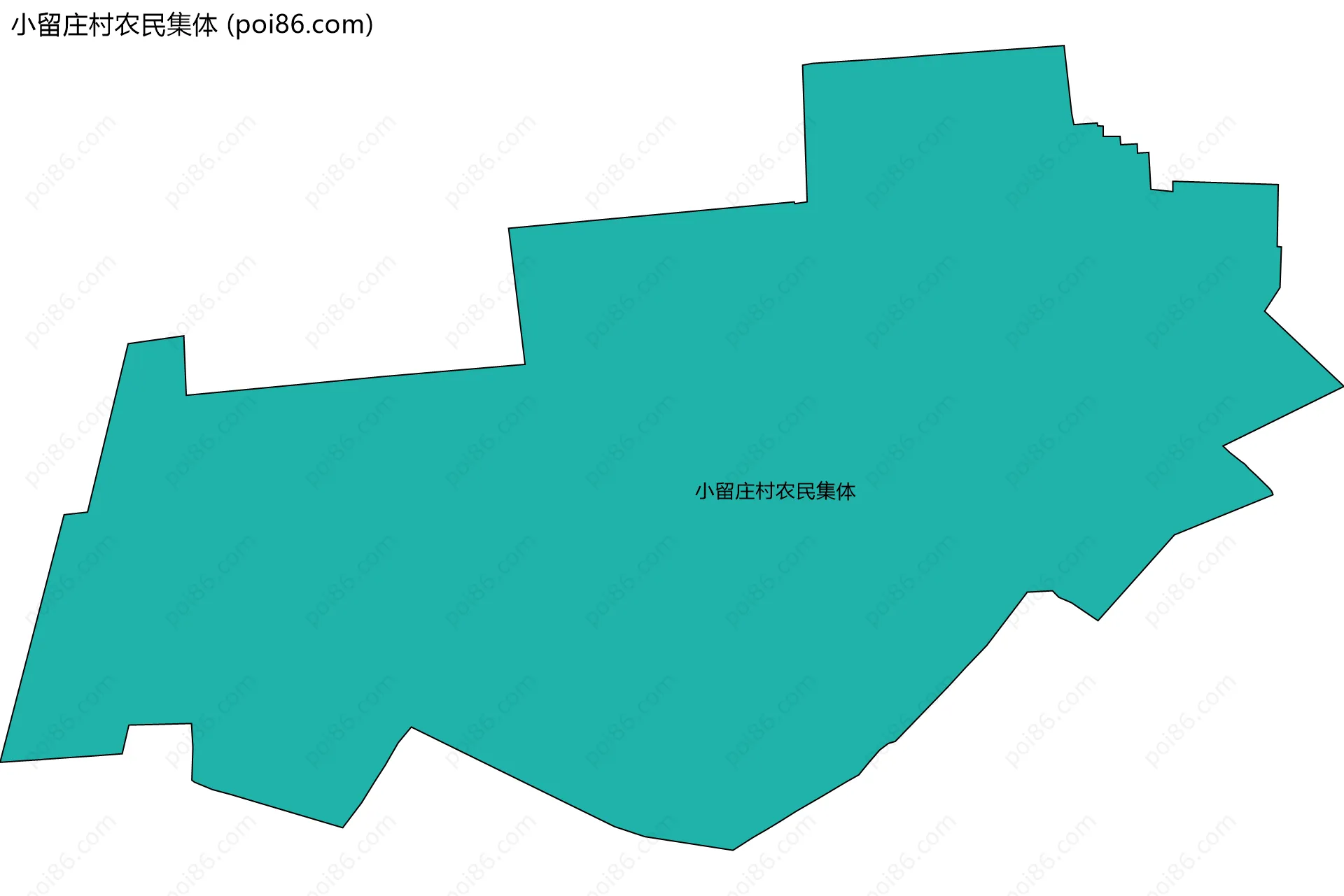 小留庄村农民集体边界地图