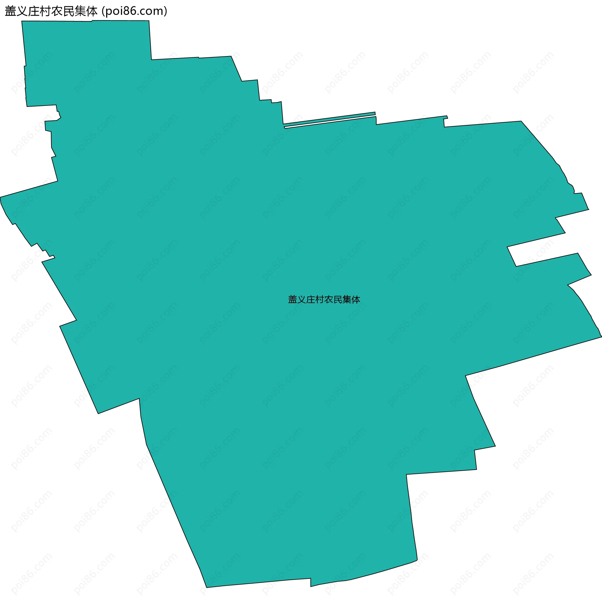 盖义庄村农民集体边界地图