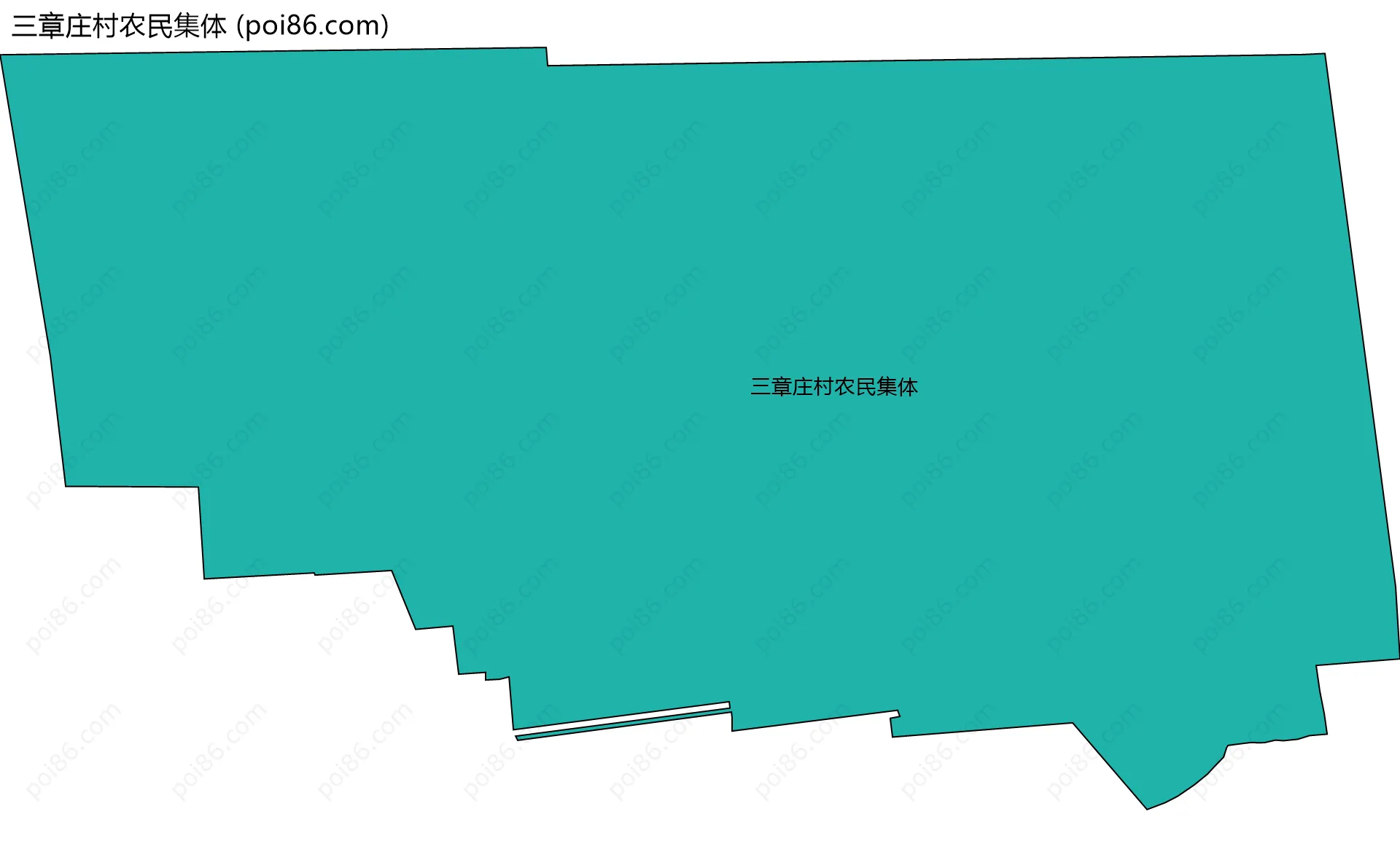 三章庄村农民集体边界地图