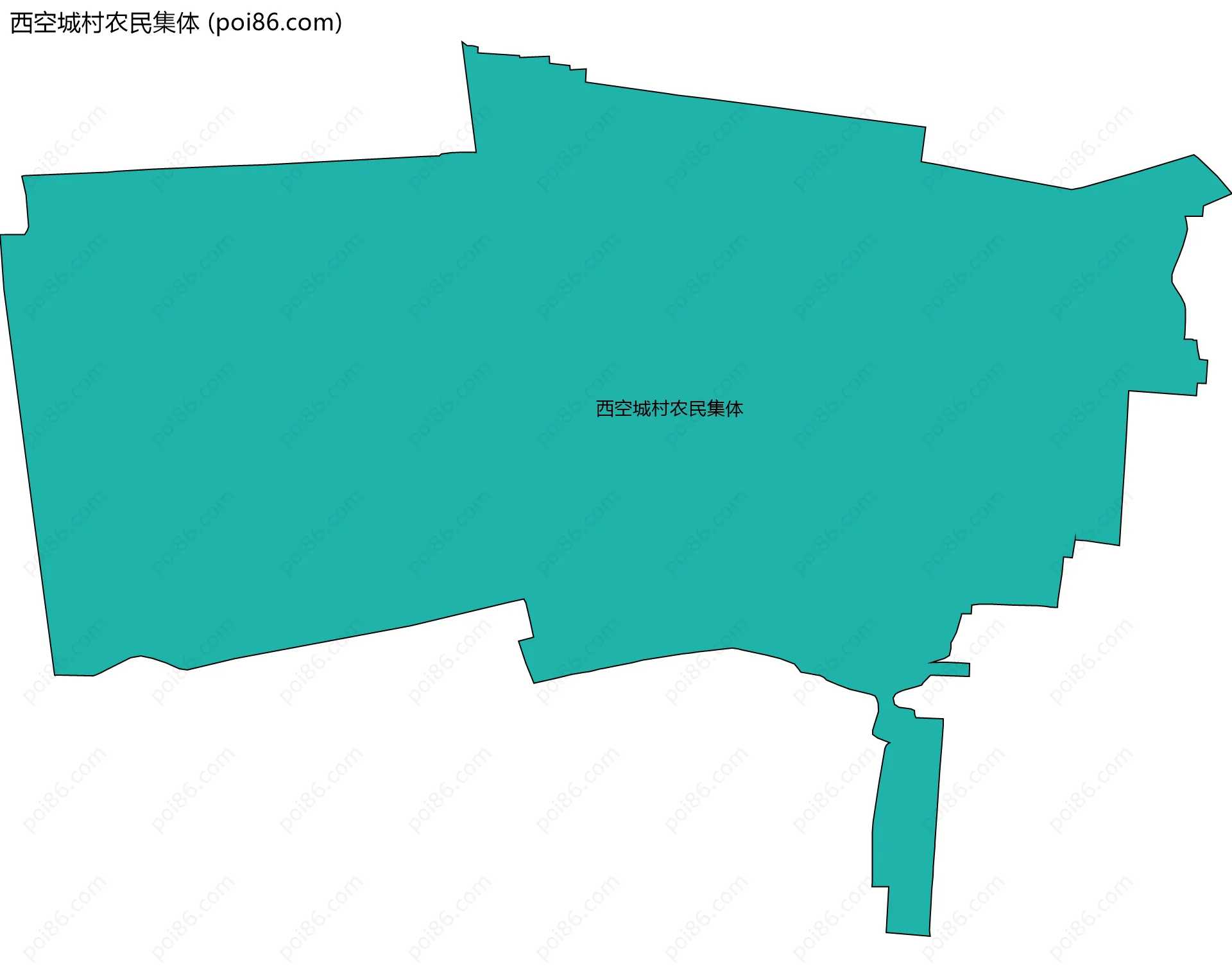 西空城村农民集体边界地图