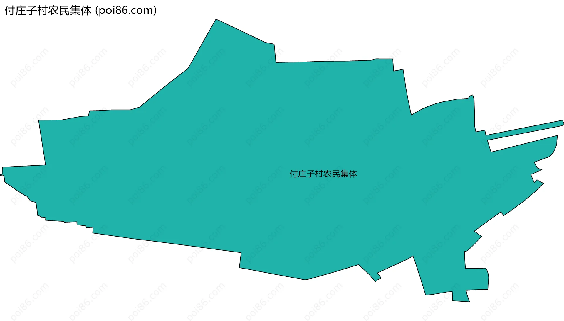 付庄子村农民集体边界地图