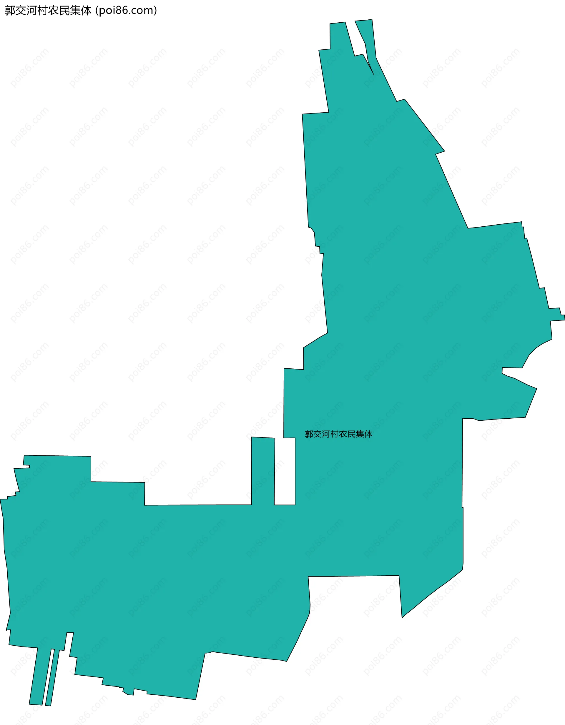 郭交河村农民集体边界地图