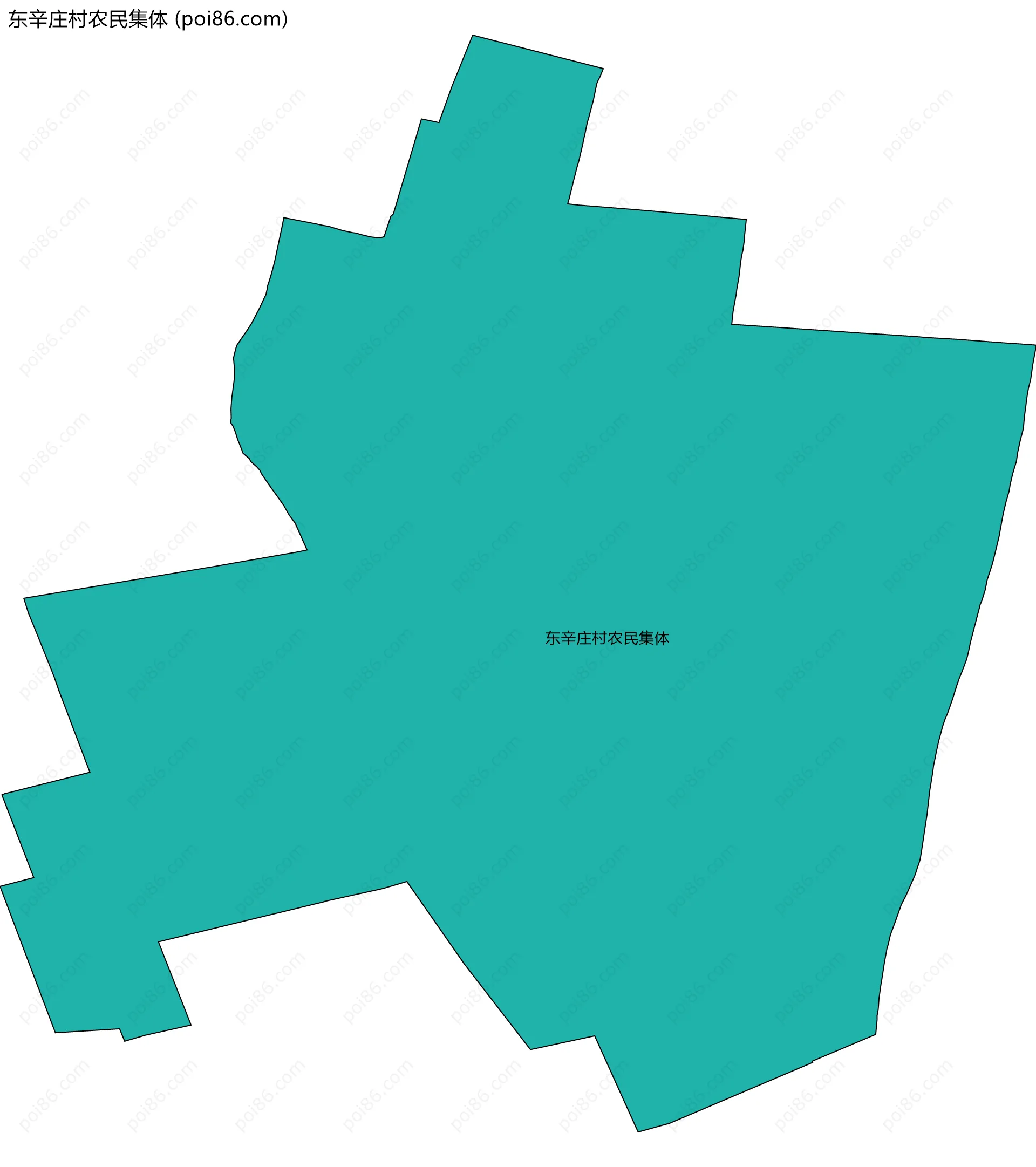 东辛庄村农民集体边界地图