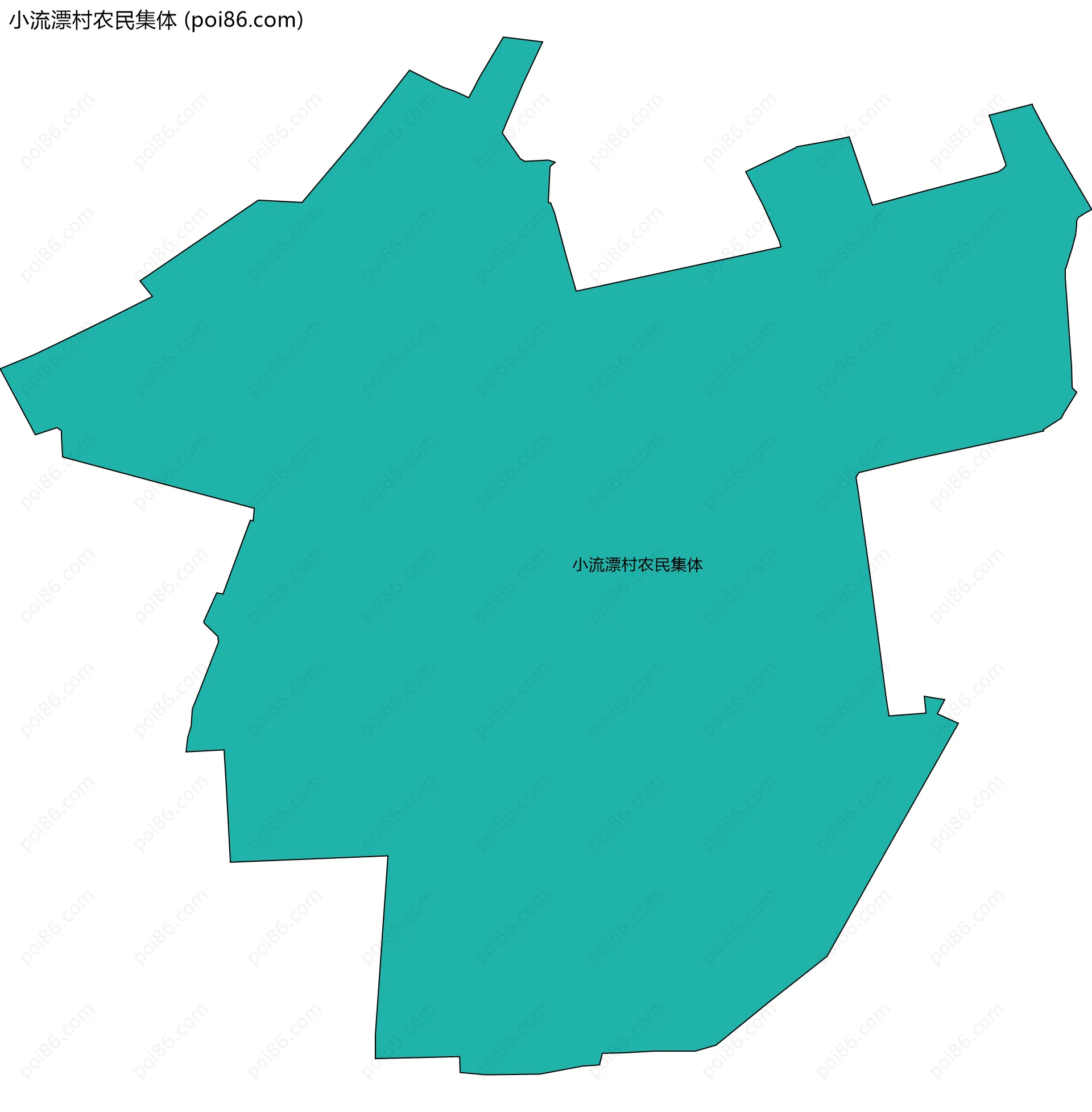 小流漂村农民集体边界地图
