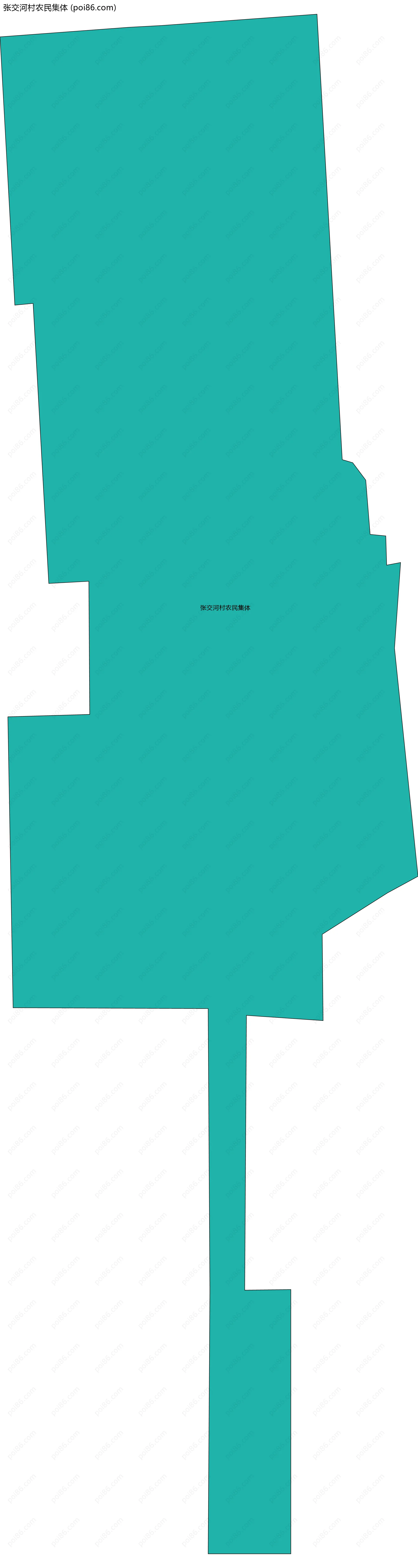 张交河村农民集体边界地图