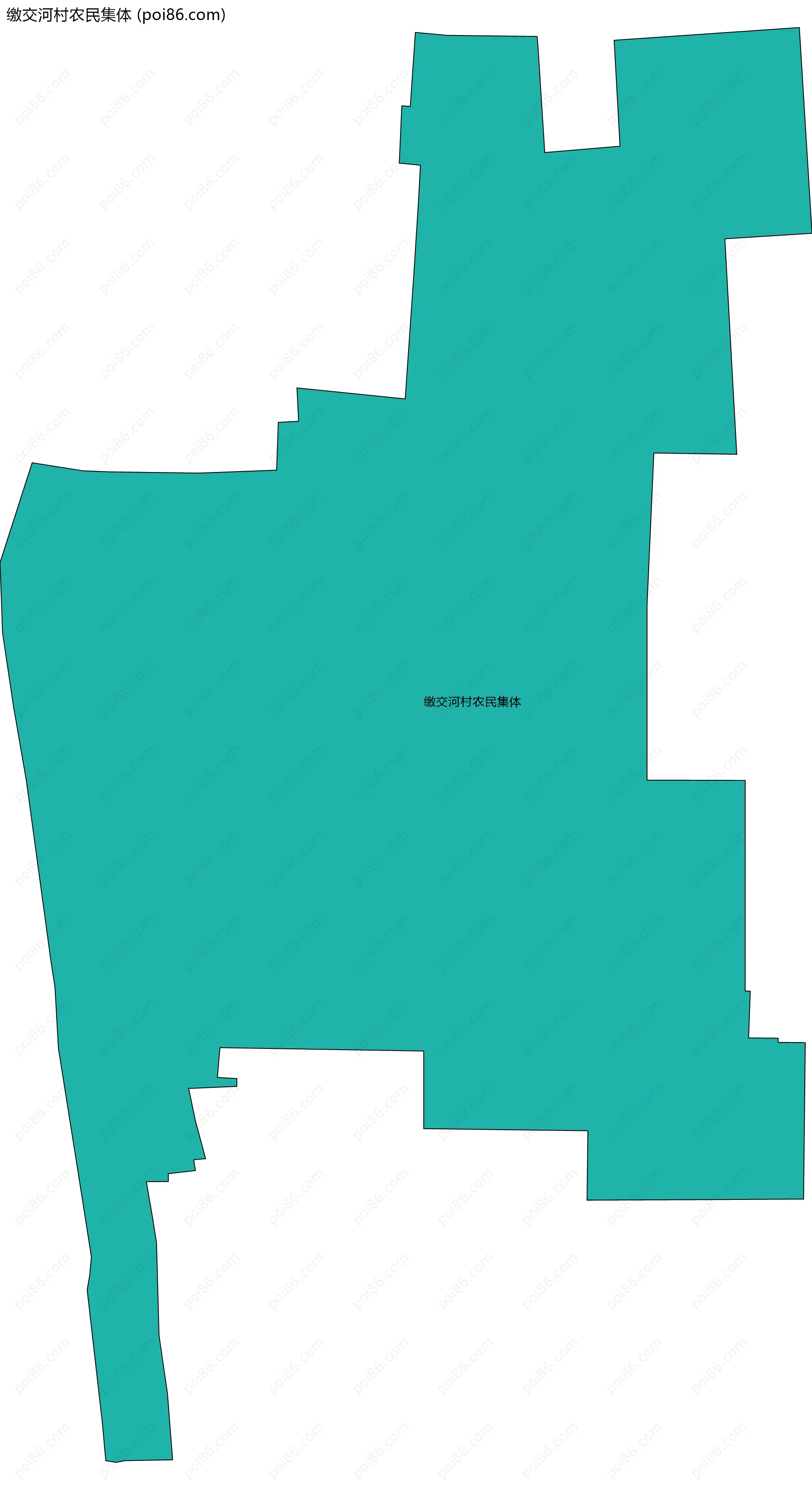 缴交河村农民集体边界地图