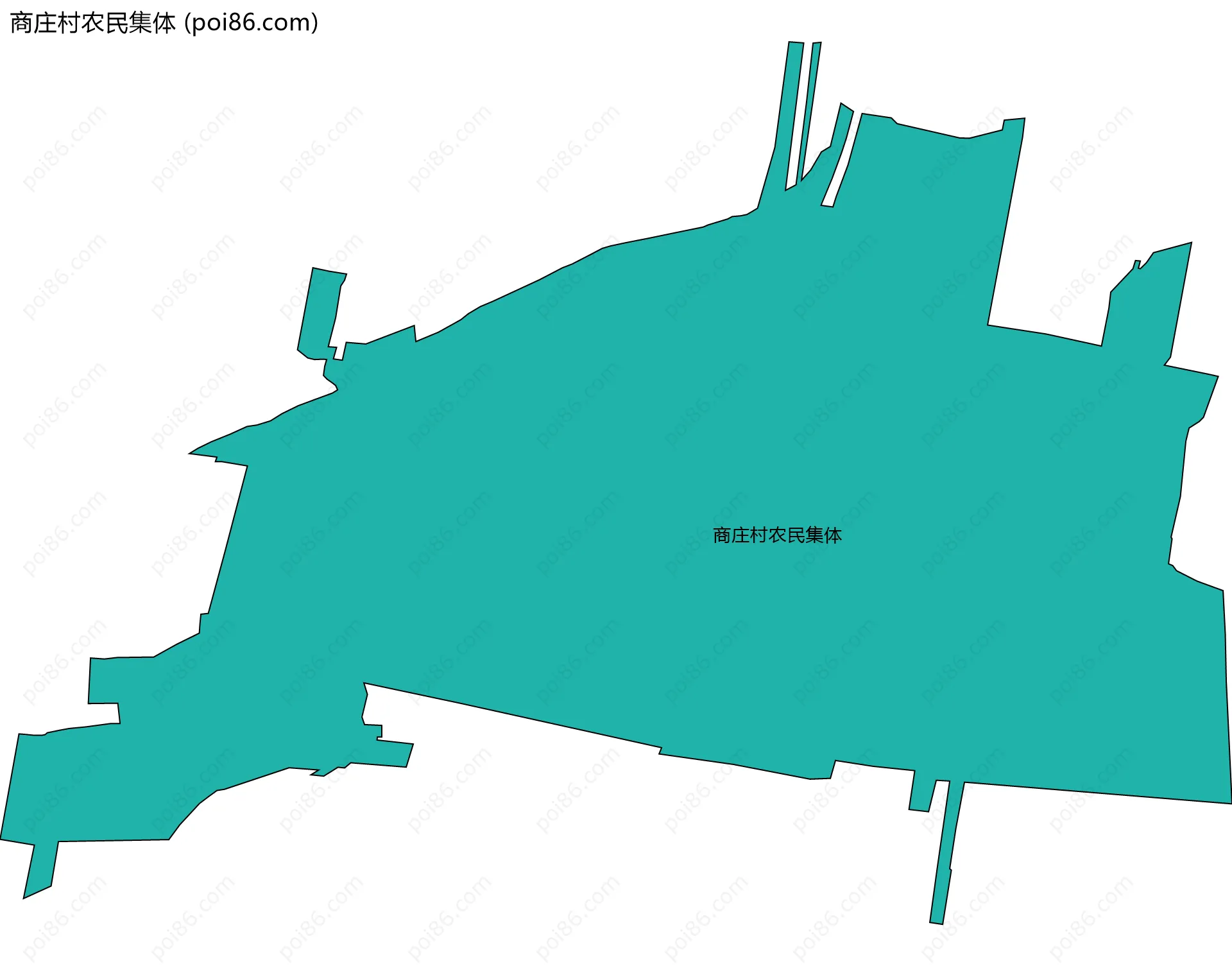 商庄村农民集体边界地图