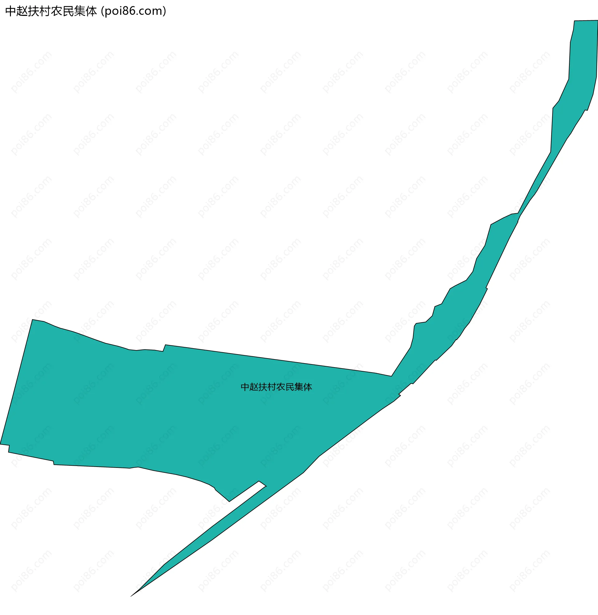 中赵扶村农民集体边界地图