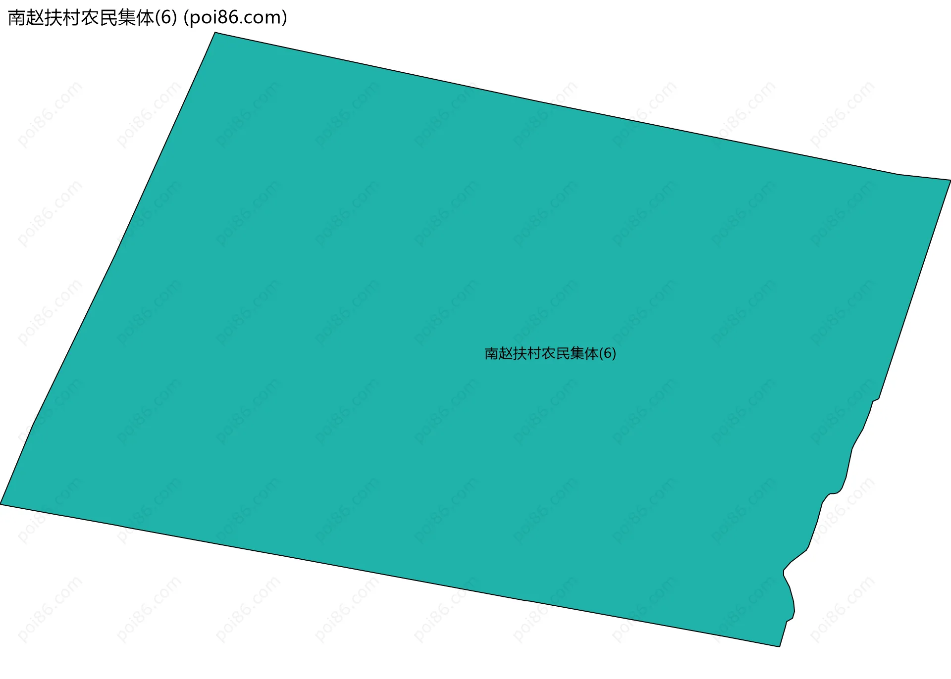 南赵扶村农民集体(6)边界地图
