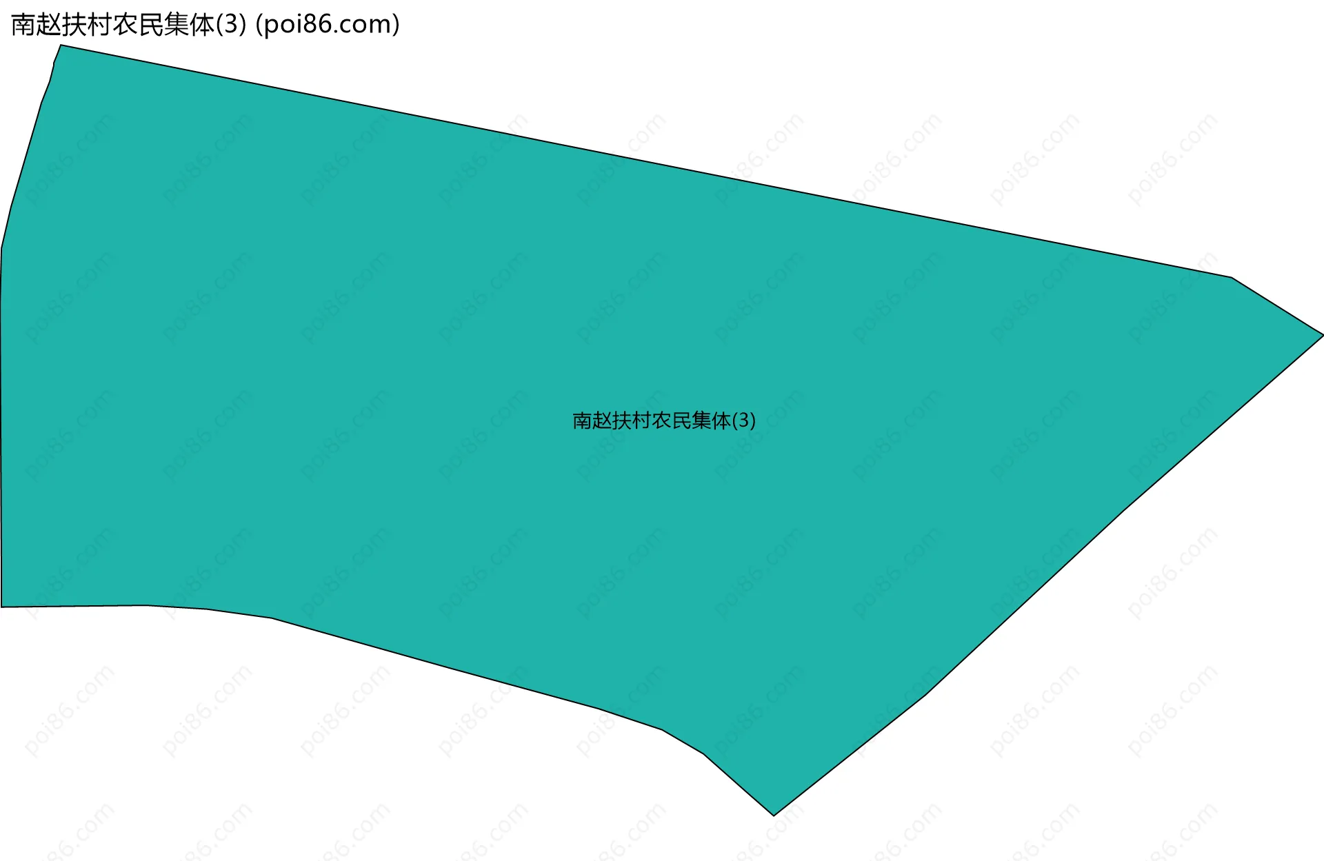 南赵扶村农民集体(3)边界地图