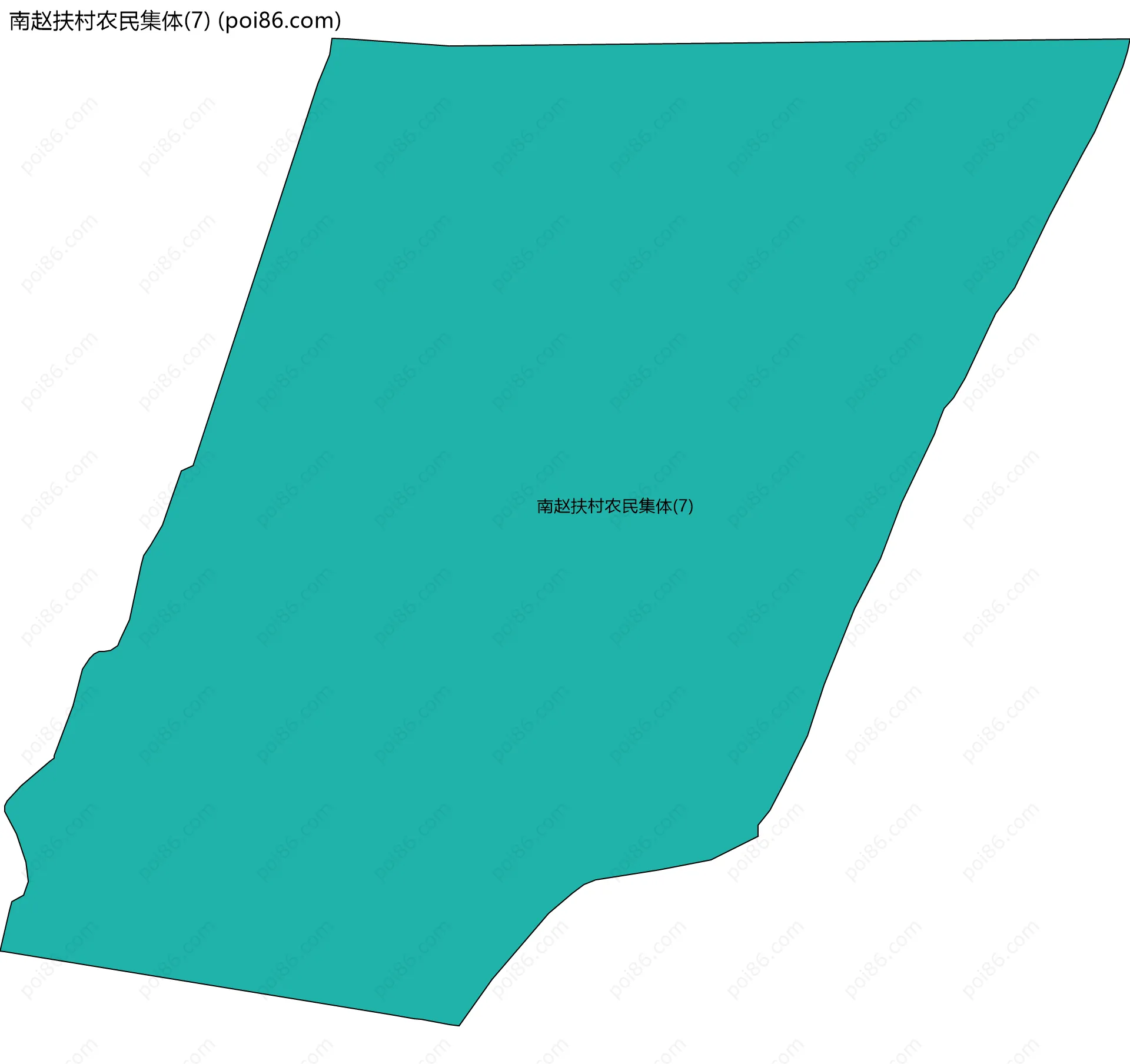 南赵扶村农民集体(7)边界地图
