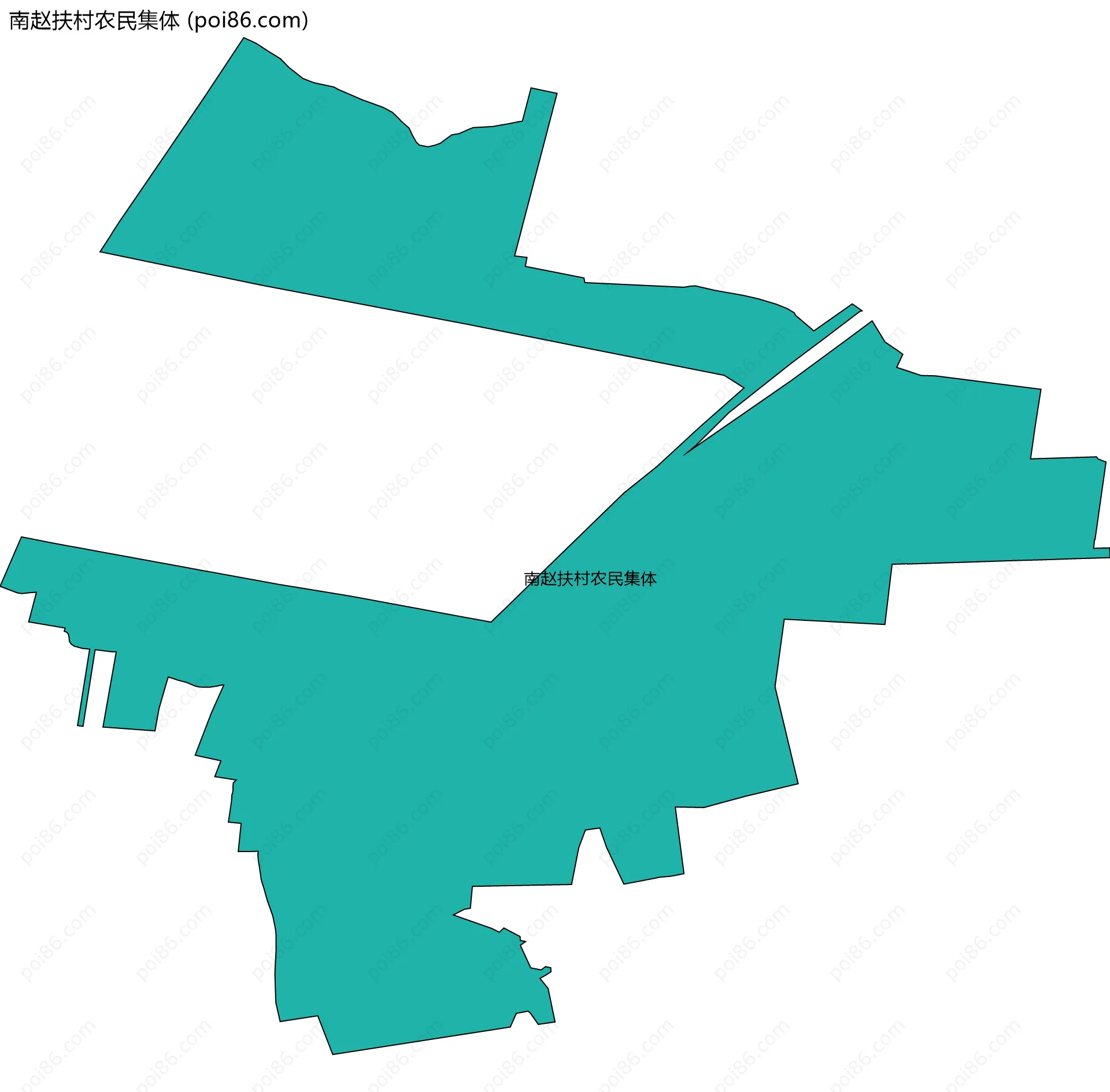 南赵扶村农民集体边界地图