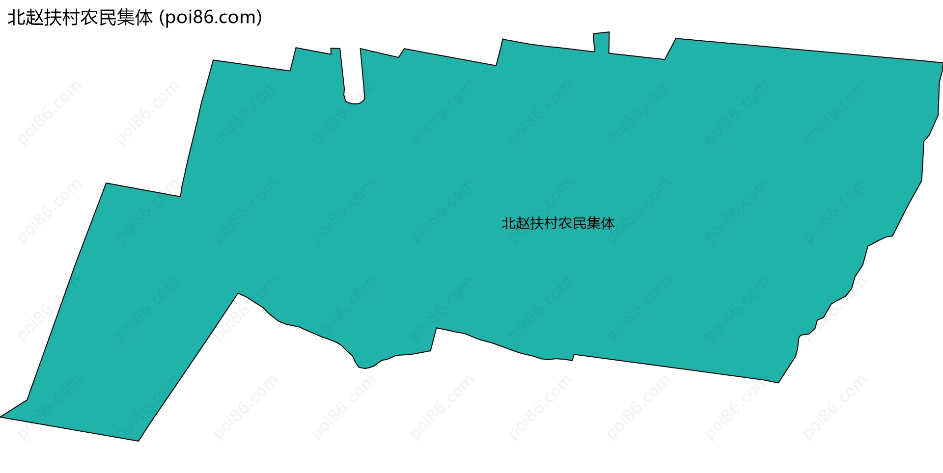 北赵扶村农民集体边界地图