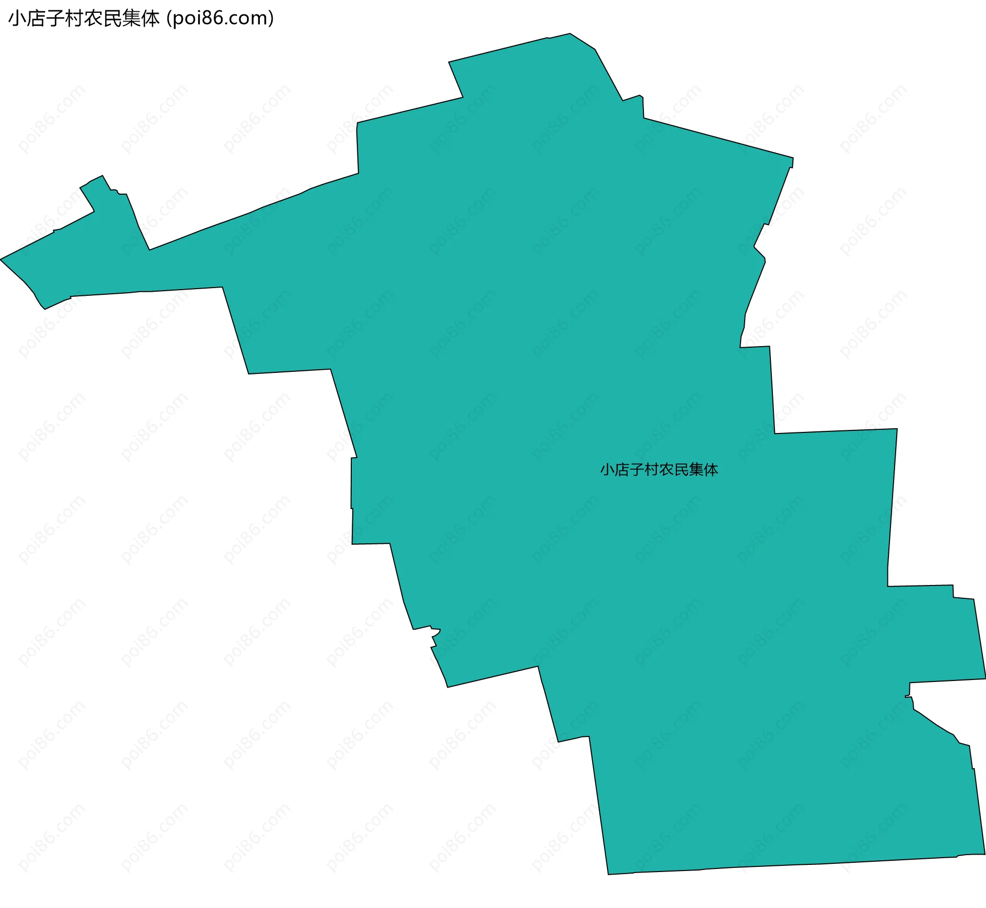 小店子村农民集体边界地图