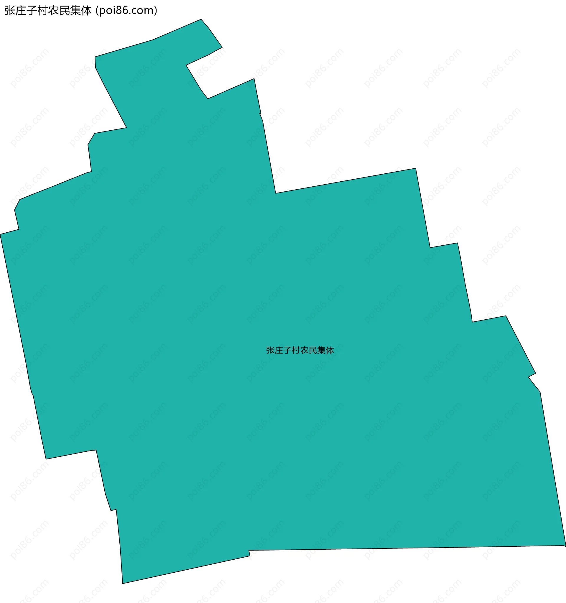 张庄子村农民集体边界地图
