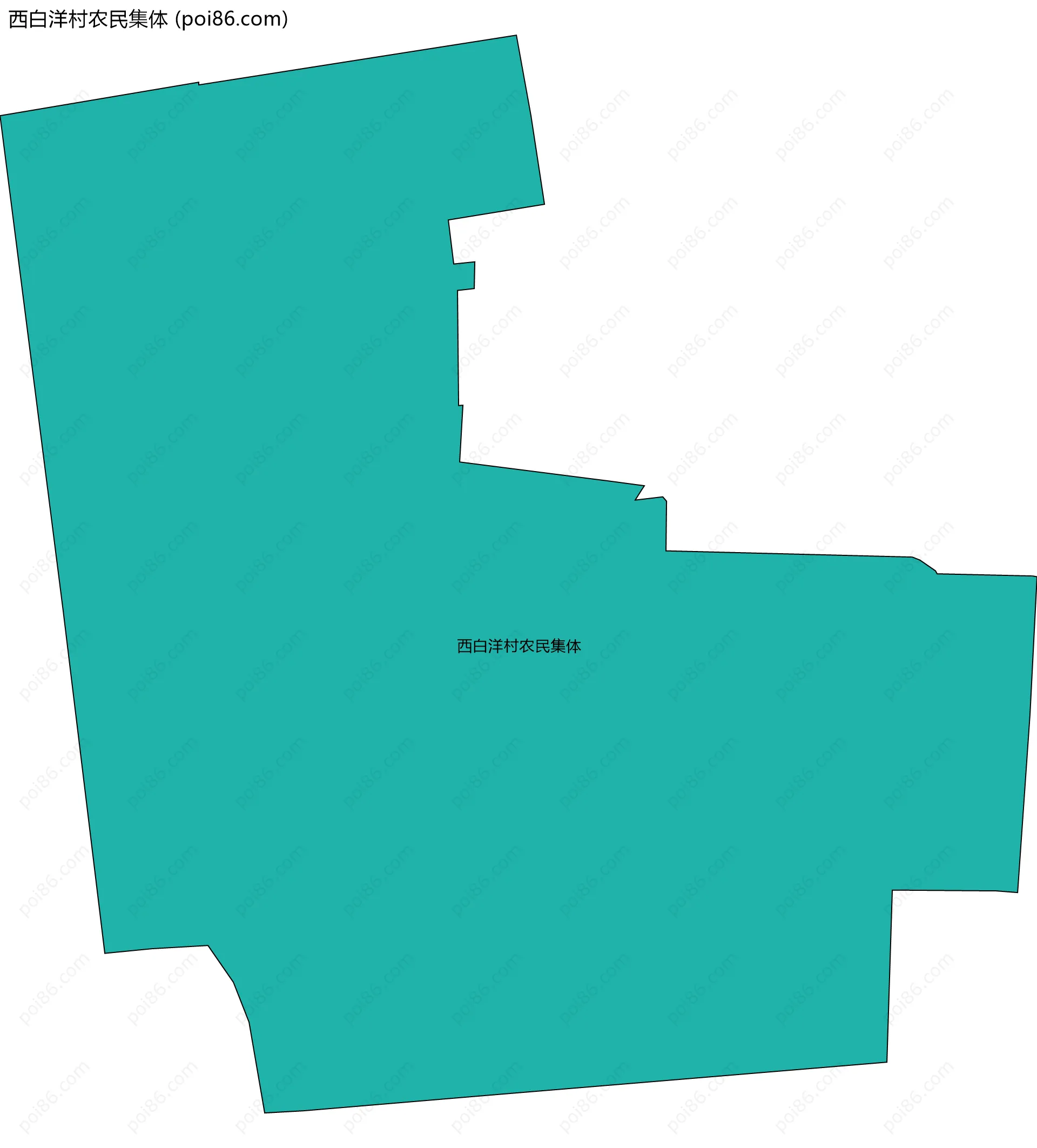 西白洋村农民集体边界地图