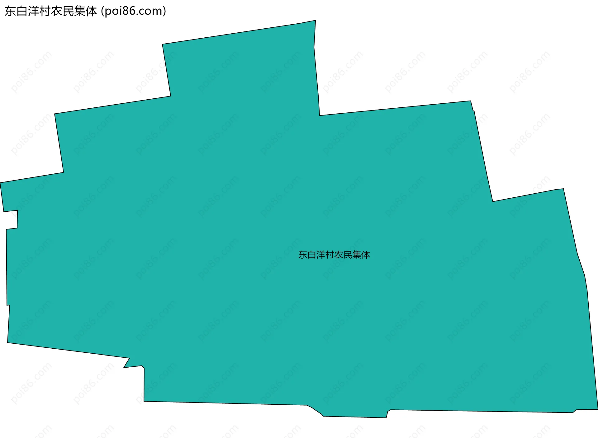 东白洋村农民集体边界地图