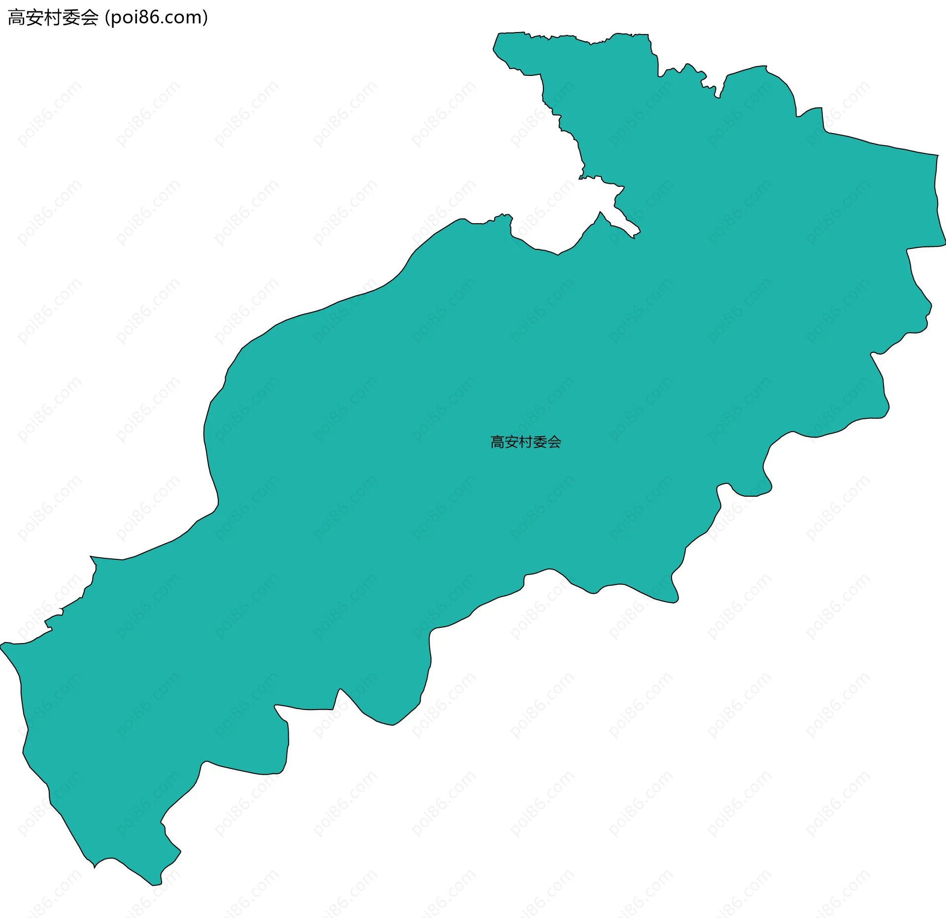 高安村委会边界地图