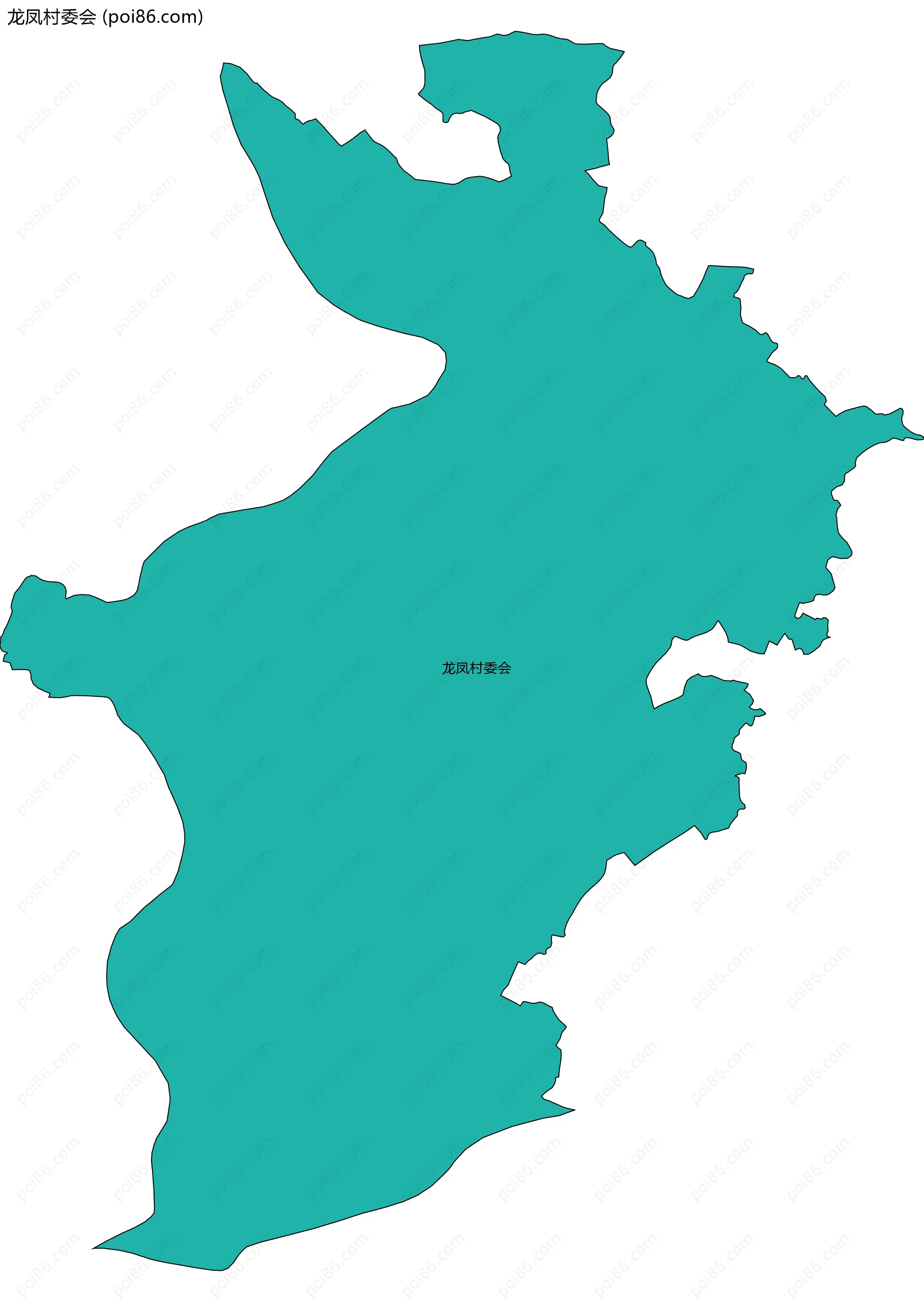 龙凤村委会边界地图