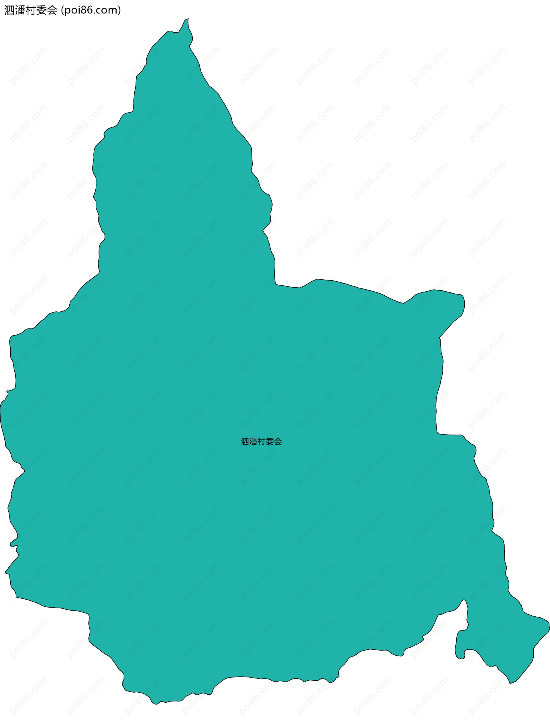 泗潘村委会边界地图