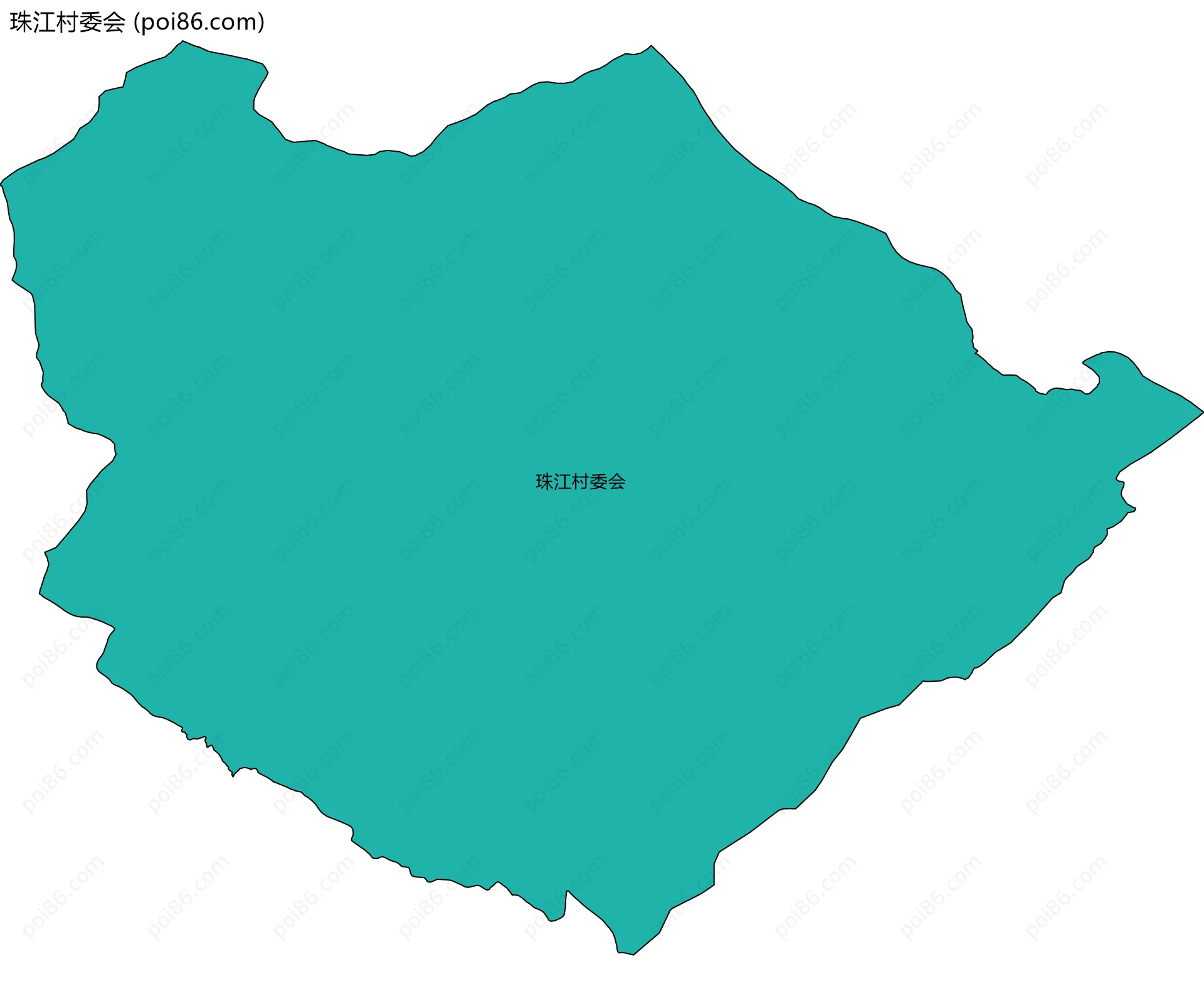 珠江村委会边界地图