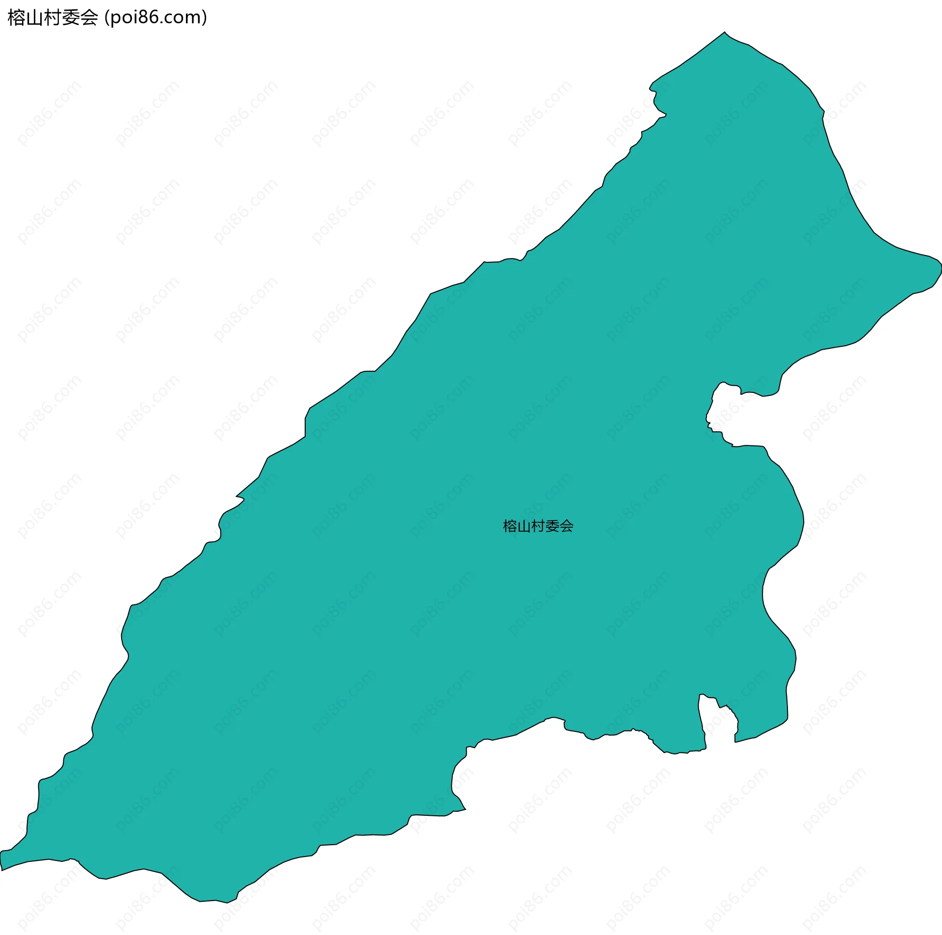 榕山村委会边界地图