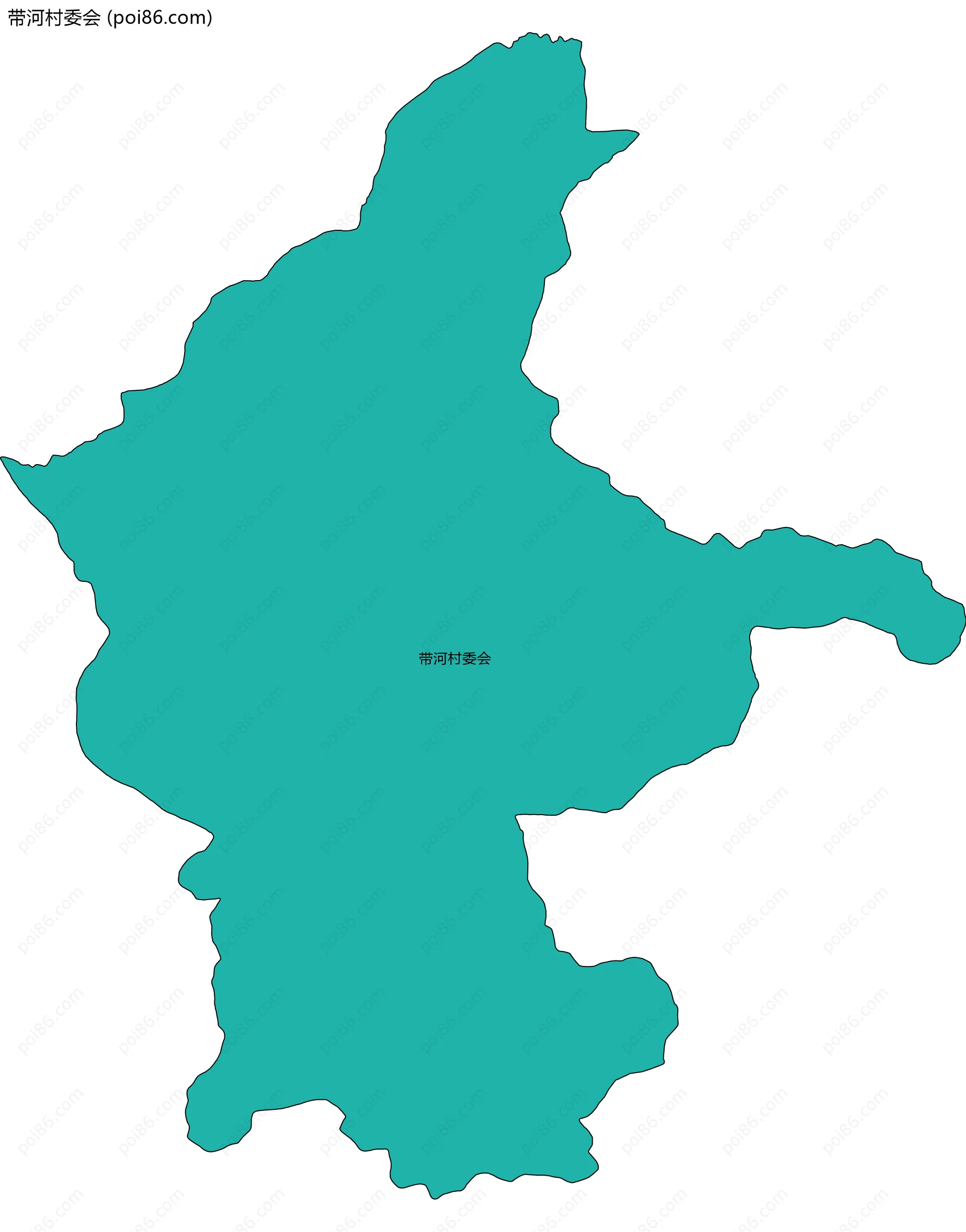 带河村委会边界地图