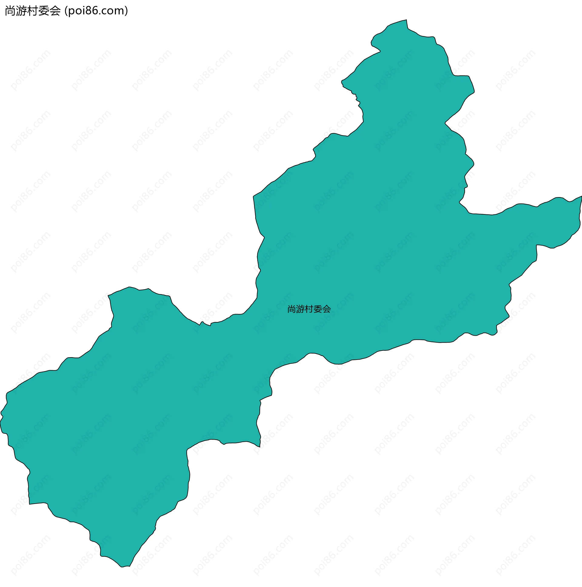 尚游村委会边界地图