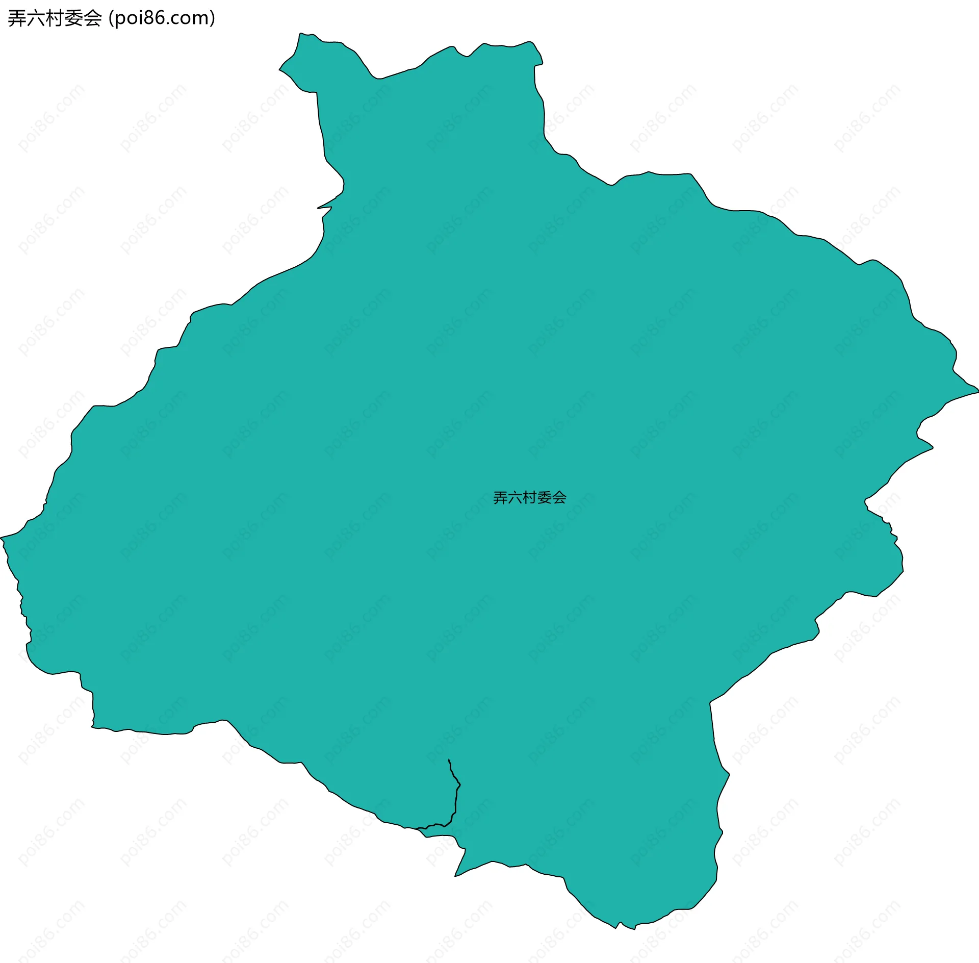 弄六村委会边界地图