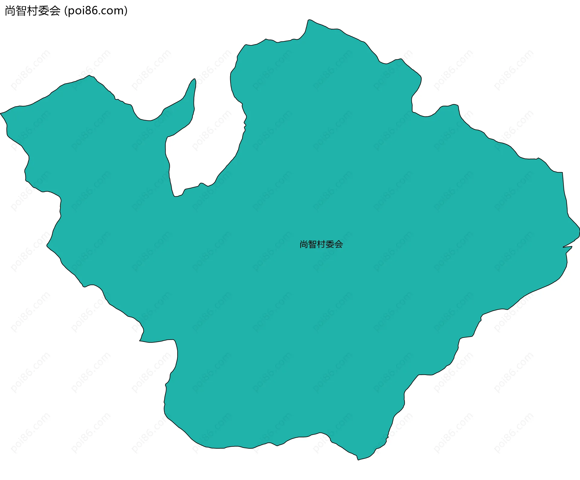尚智村委会边界地图