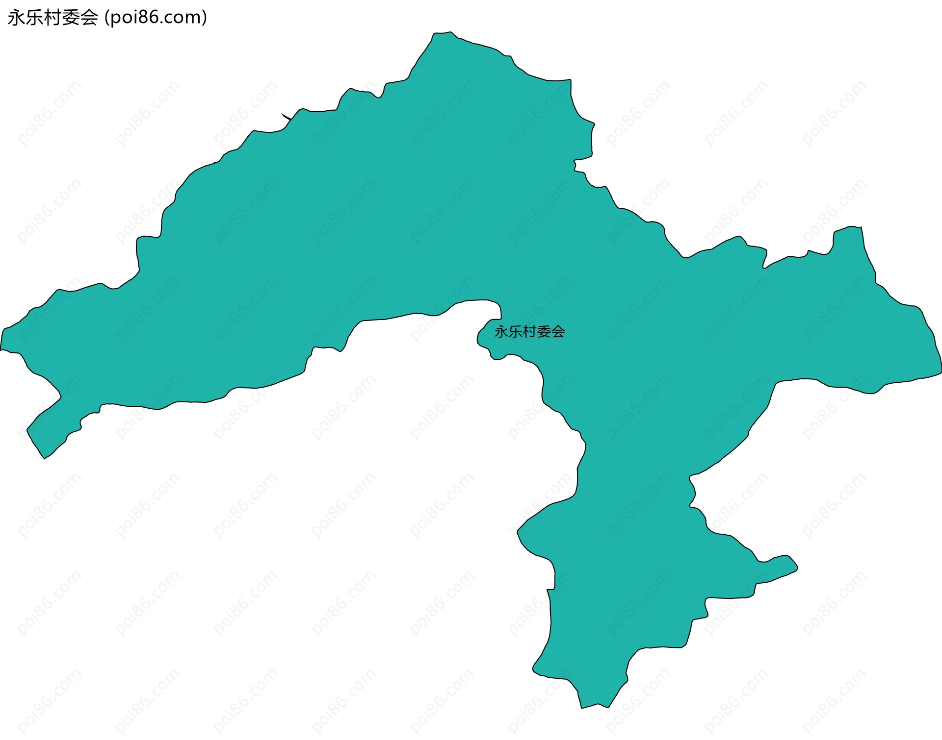 永乐村委会边界地图