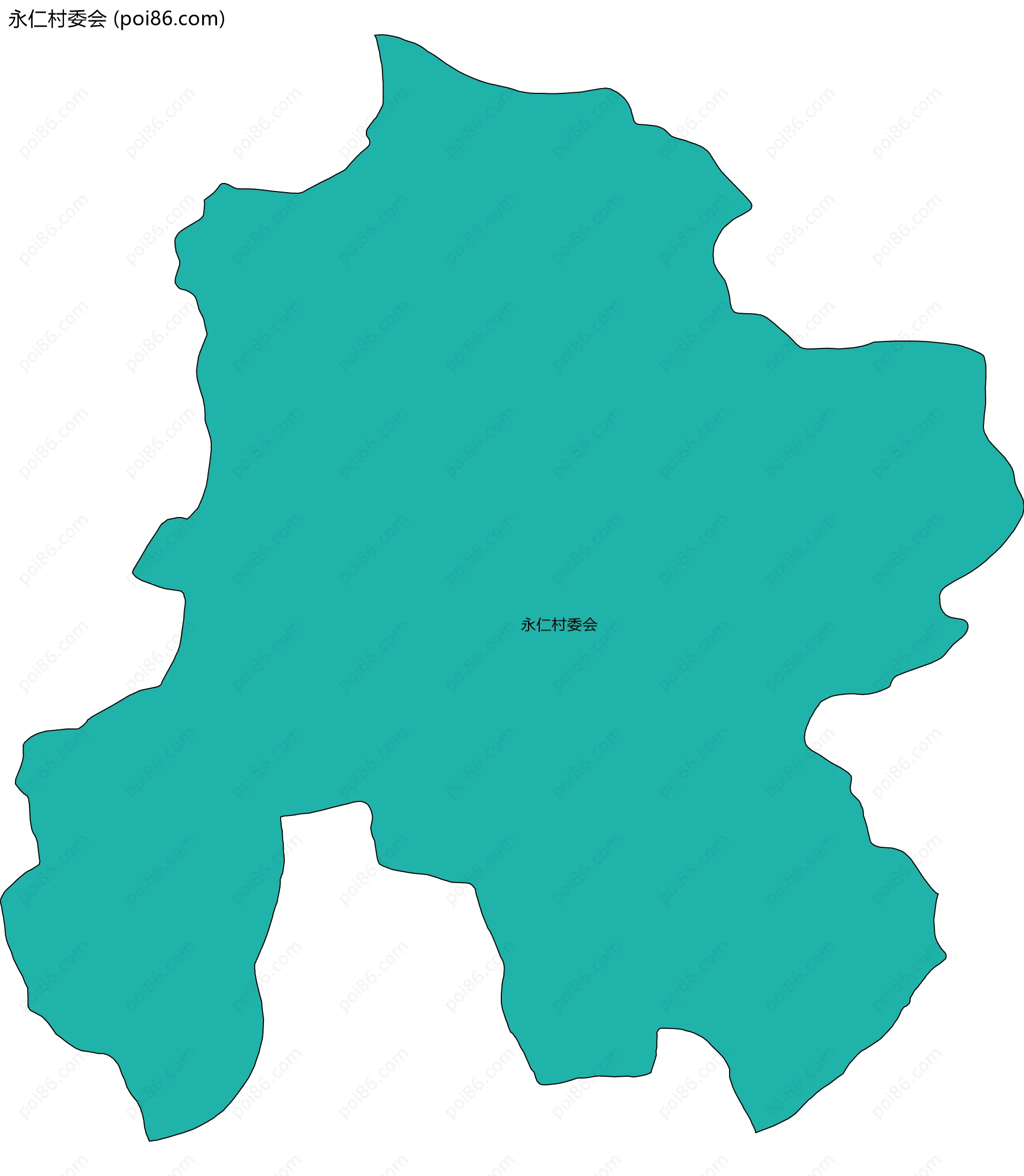 永仁村委会边界地图
