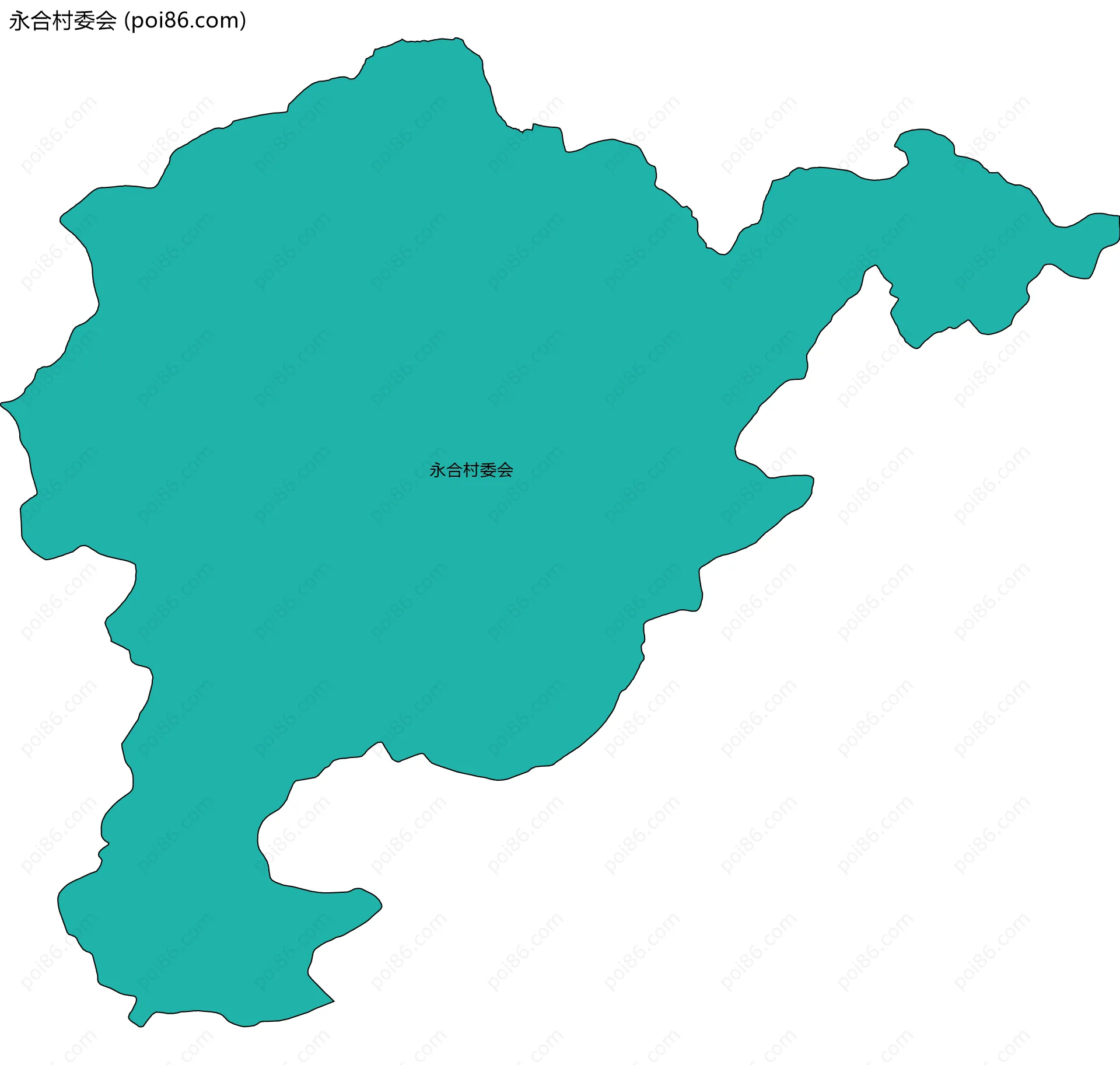 永合村委会边界地图