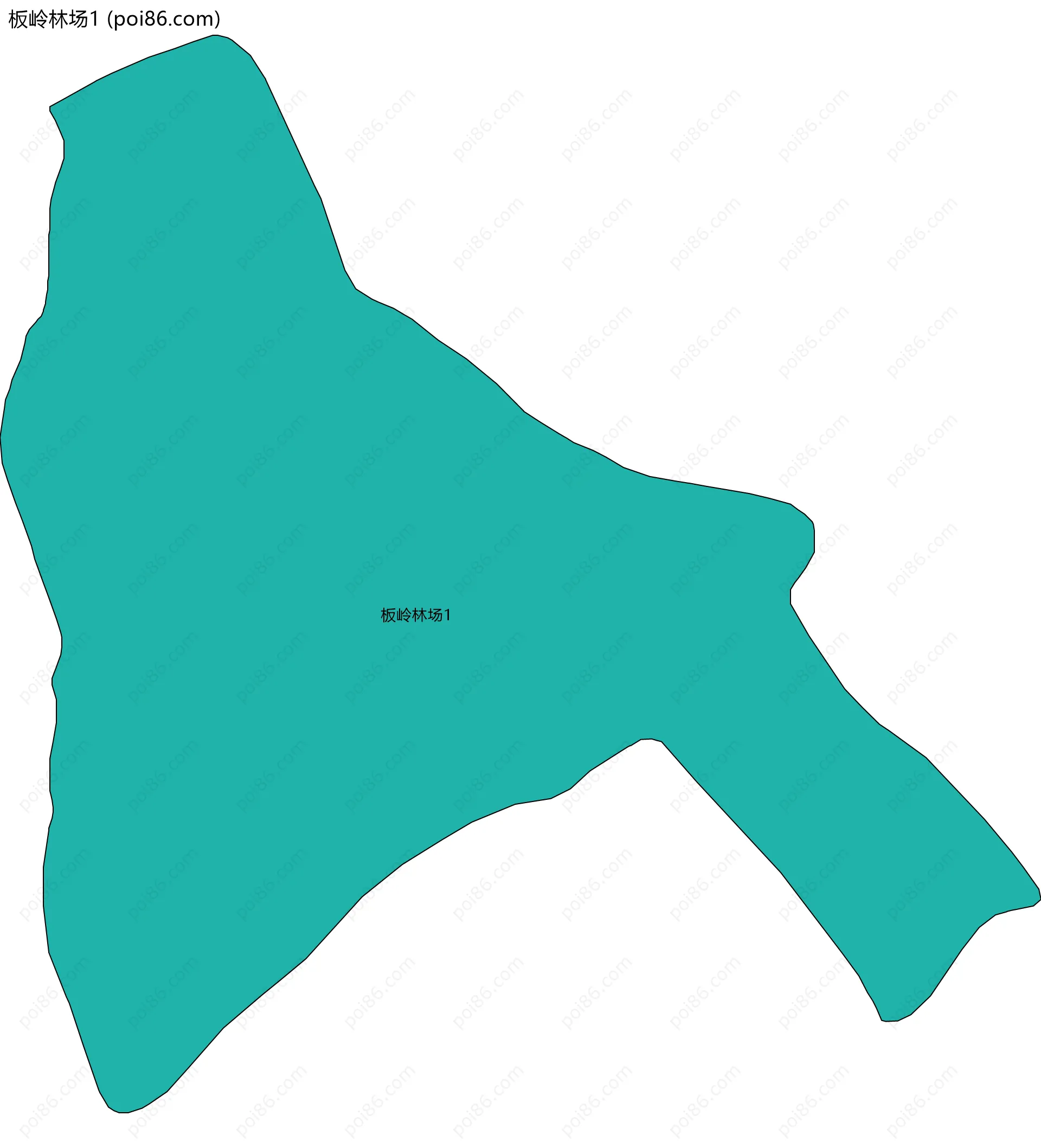 板岭林场1边界地图