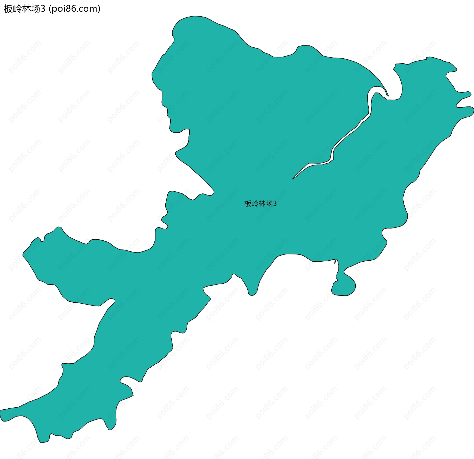板岭林场3边界地图