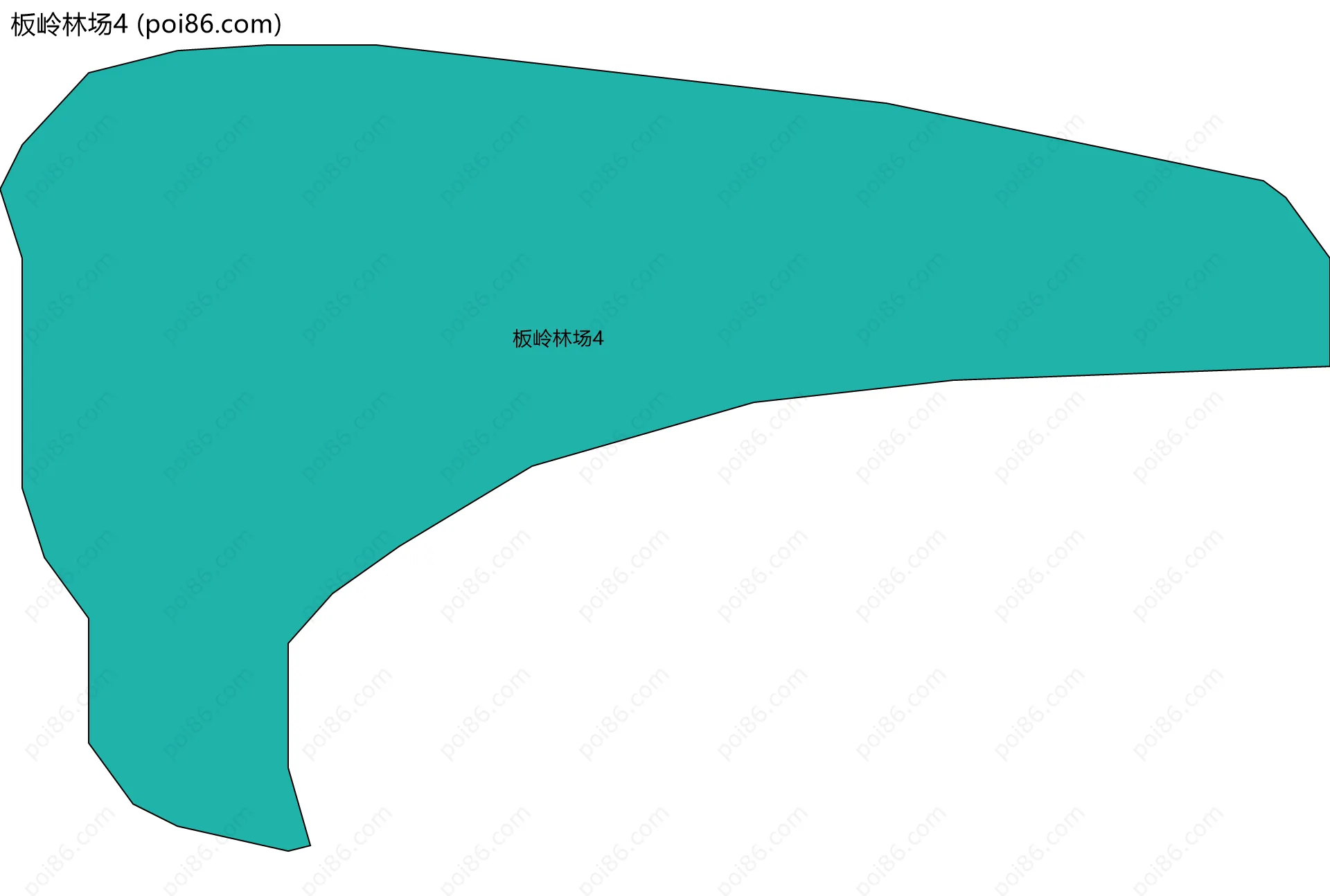 板岭林场4边界地图