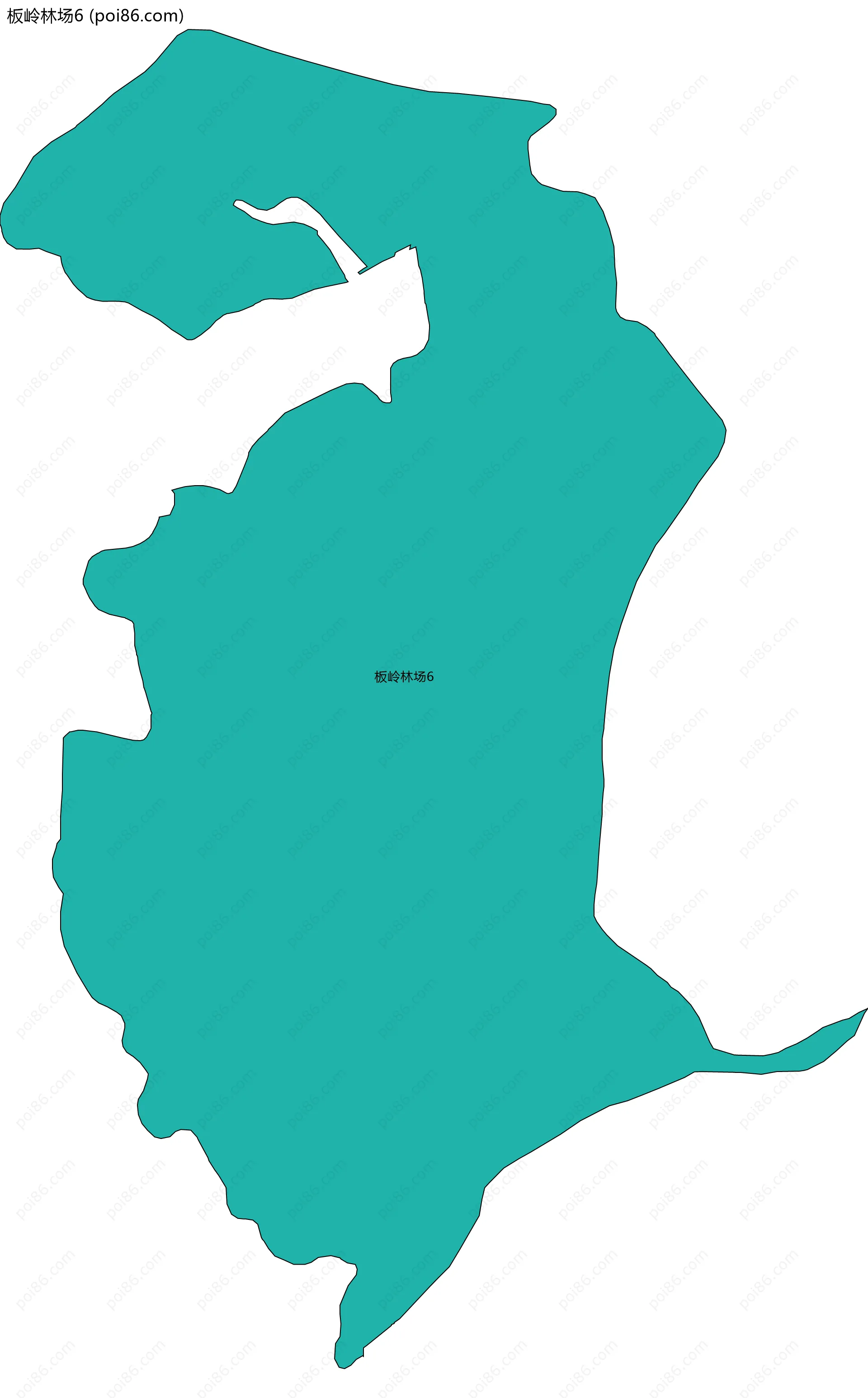 板岭林场6边界地图