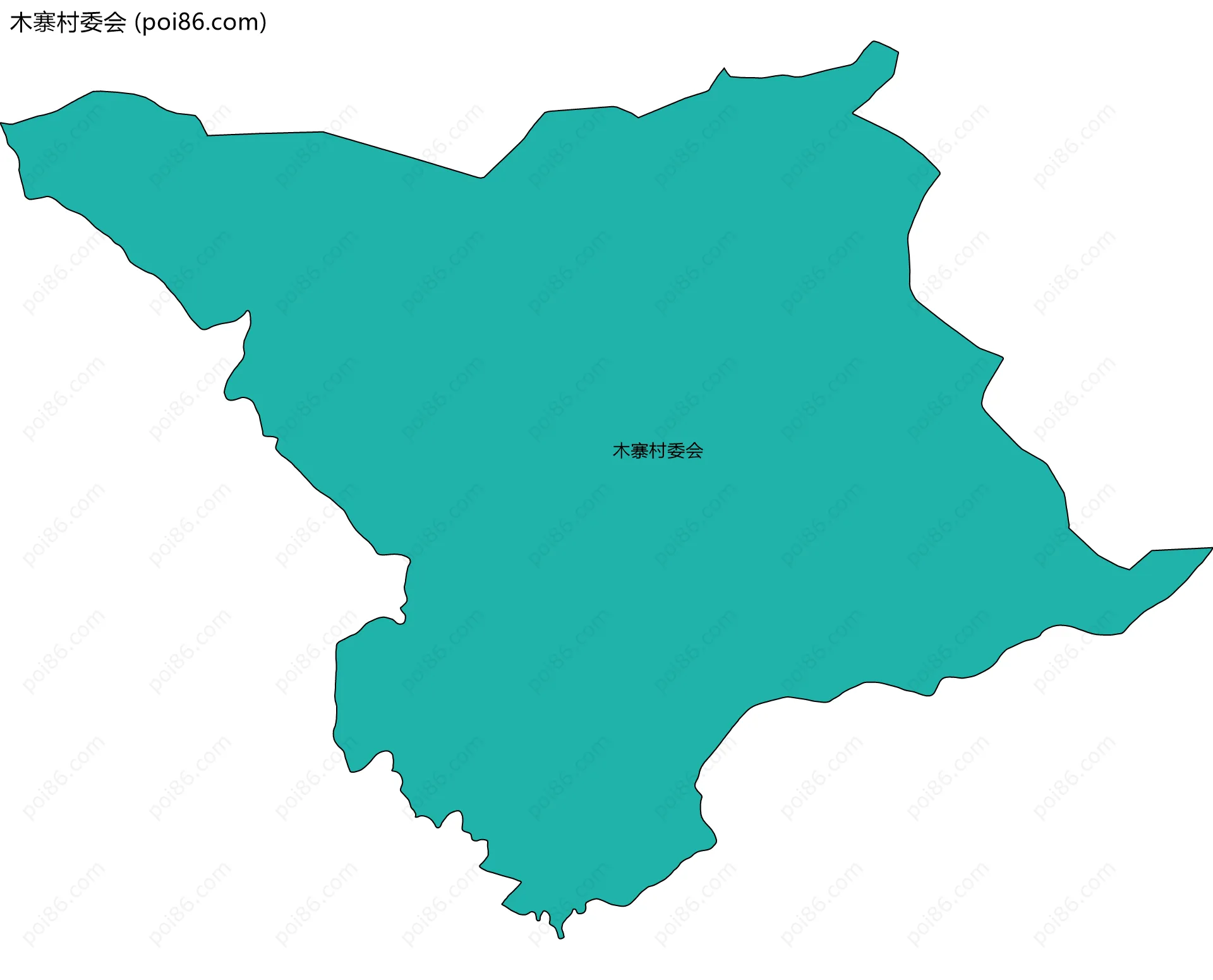 木寨村委会边界地图