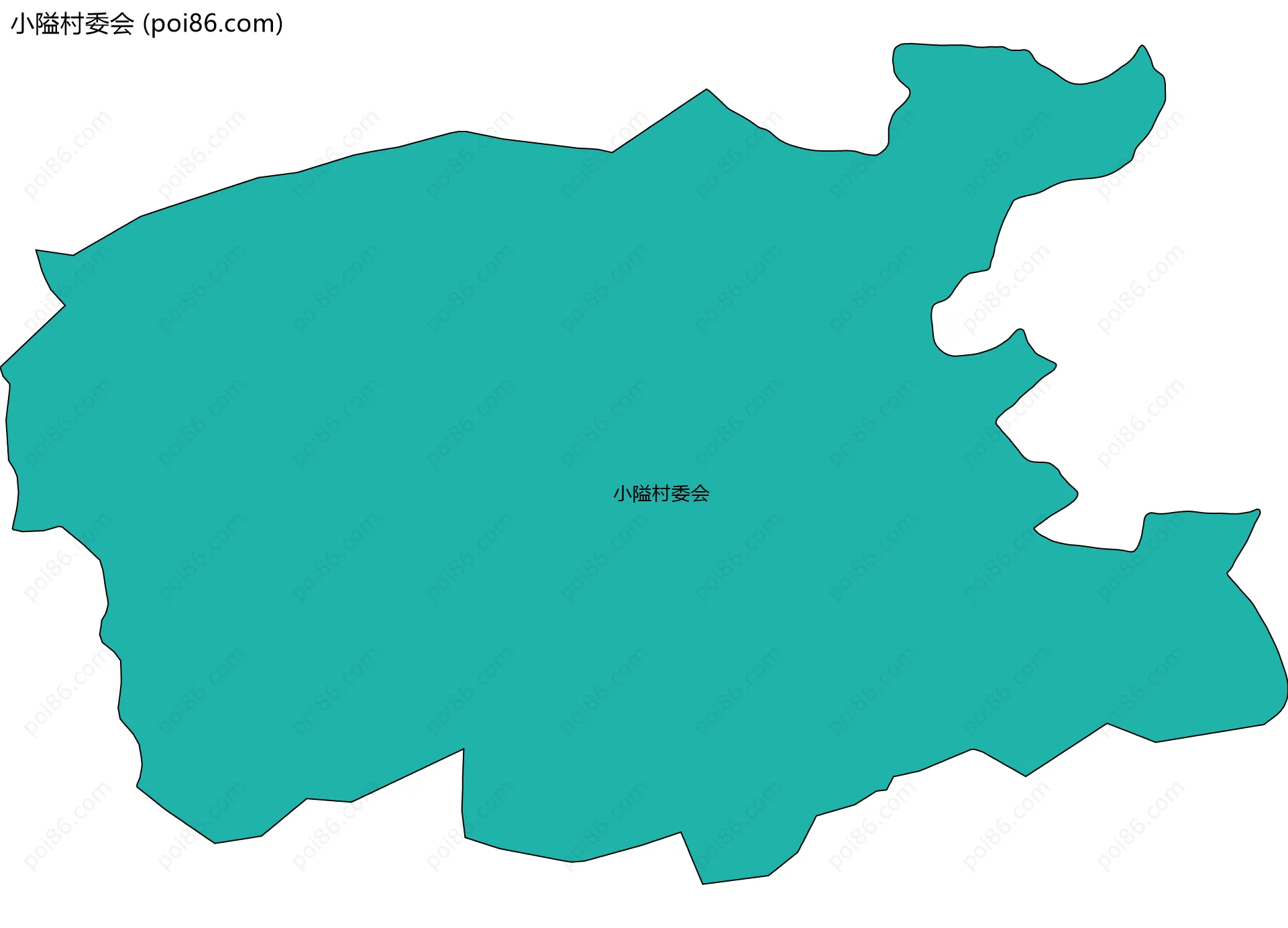 小隘村委会边界地图
