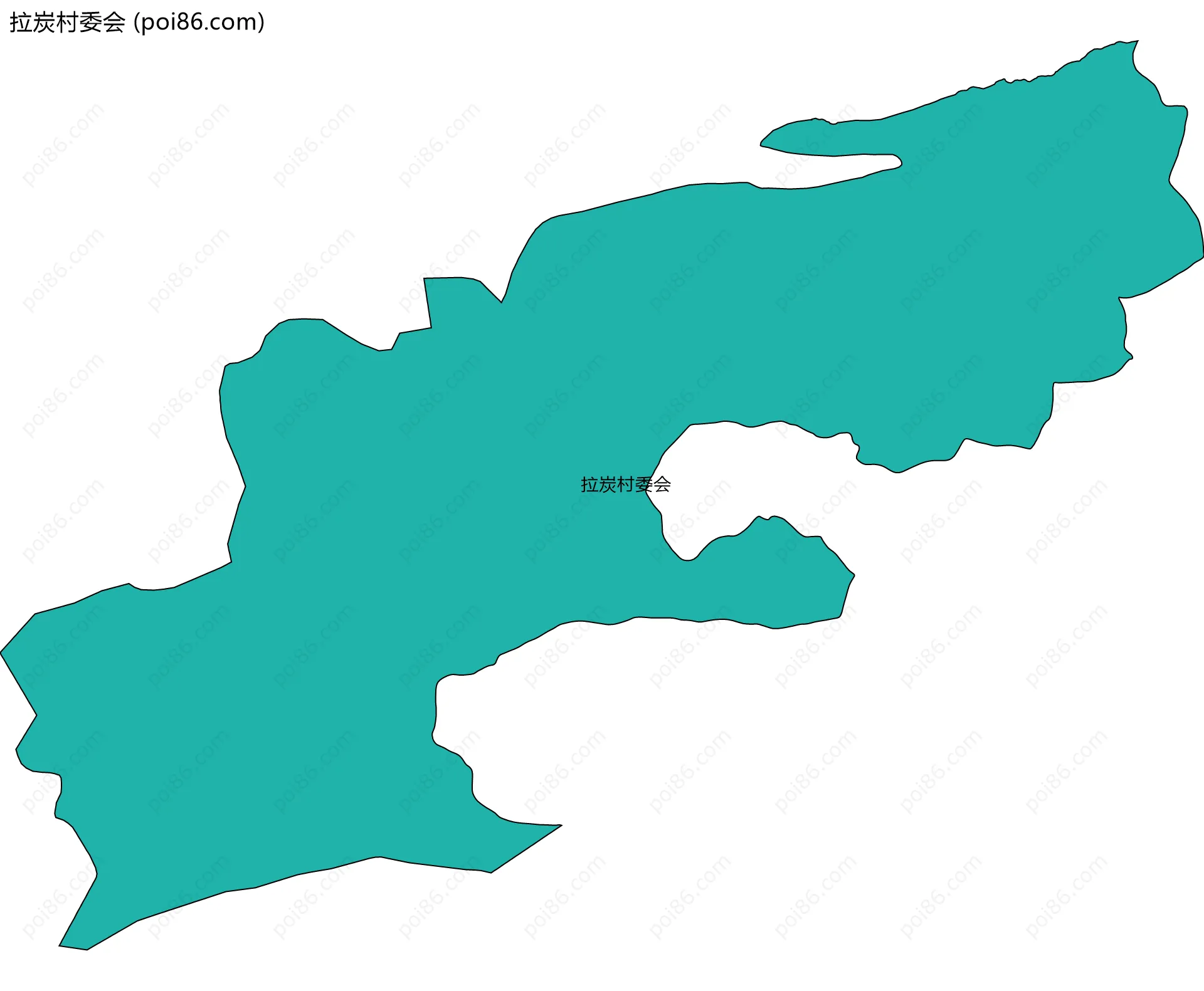 拉炭村委会边界地图