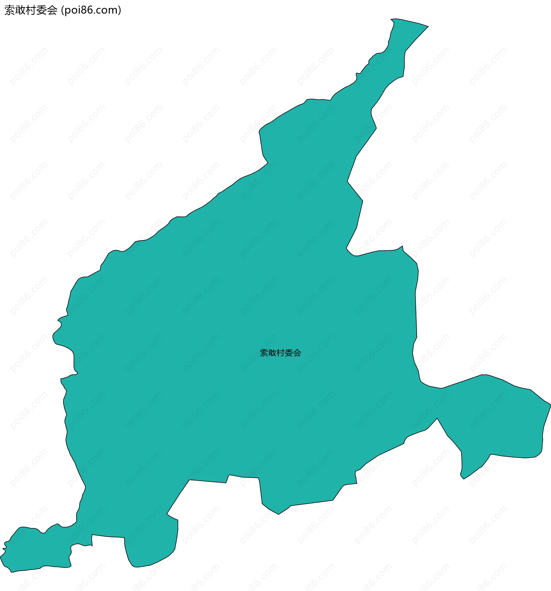 索敢村委会边界地图