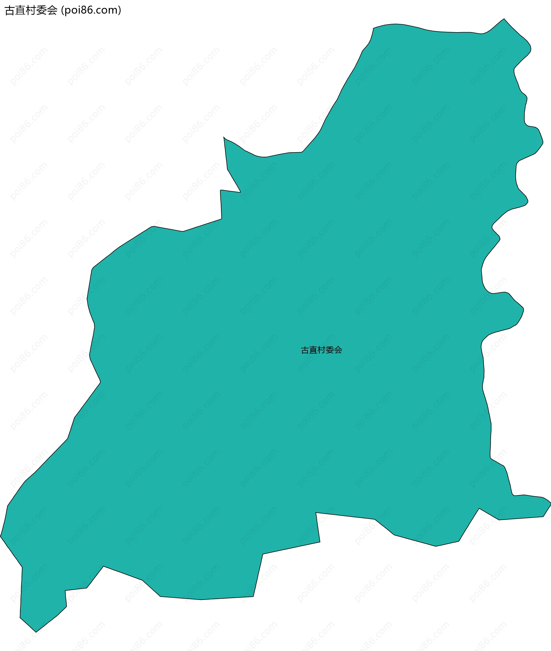 古直村委会边界地图